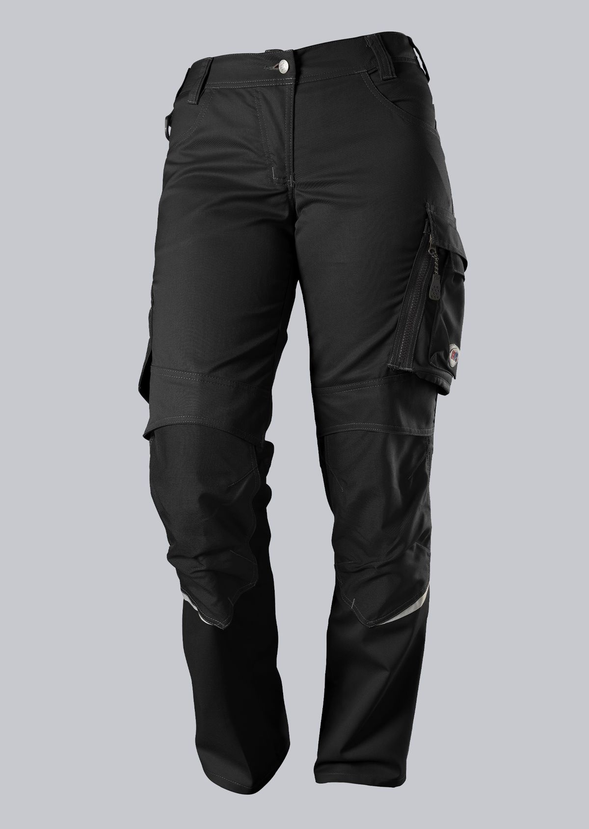 BP® Leichte Arbeitshose mit Kniepolstertaschen für Damen schwarz Cover Bild
