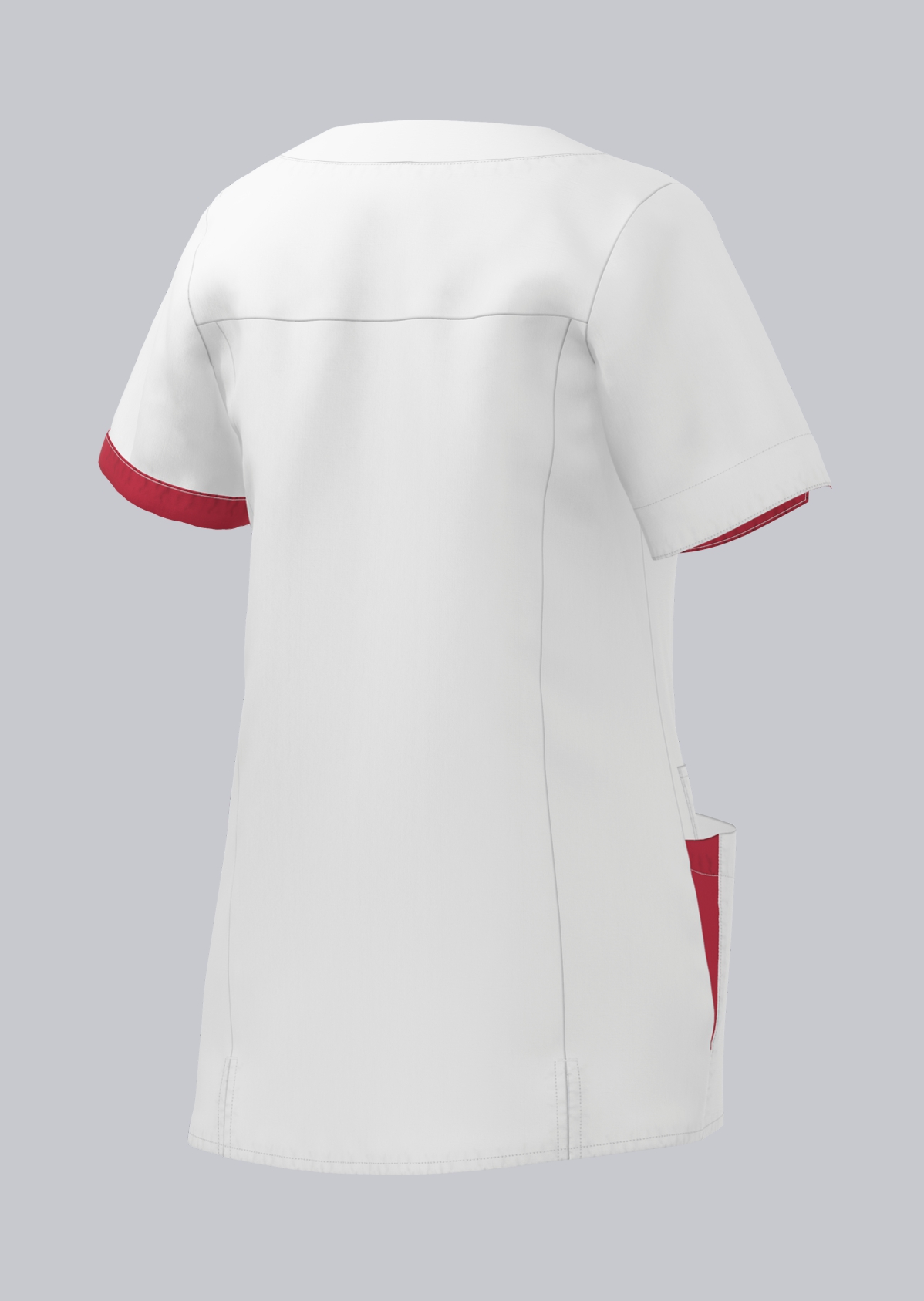 1704-485-2188 BP® Kasack für Damen weiß/koralle Thumbnail 1