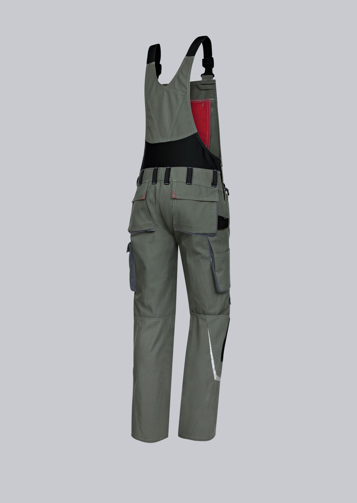1804-720-70_BP® Comfort bib & brace with reflector elements, knee pad pockets_anthracite_Image 2