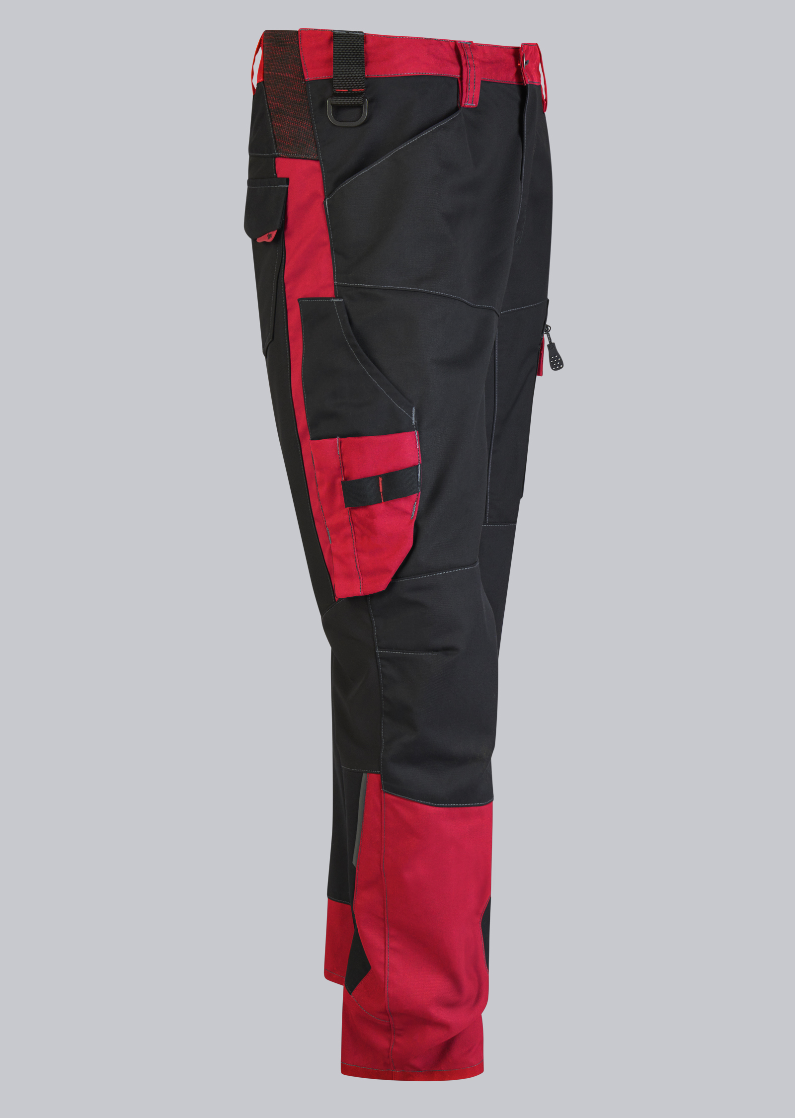 BP® Leichte Circular-Hybrid-Arbeitshose schwarz/rot Thumbnail 3