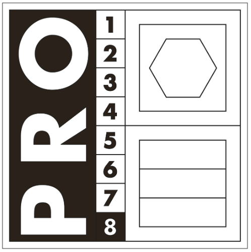Label for industrial laundry suitability.