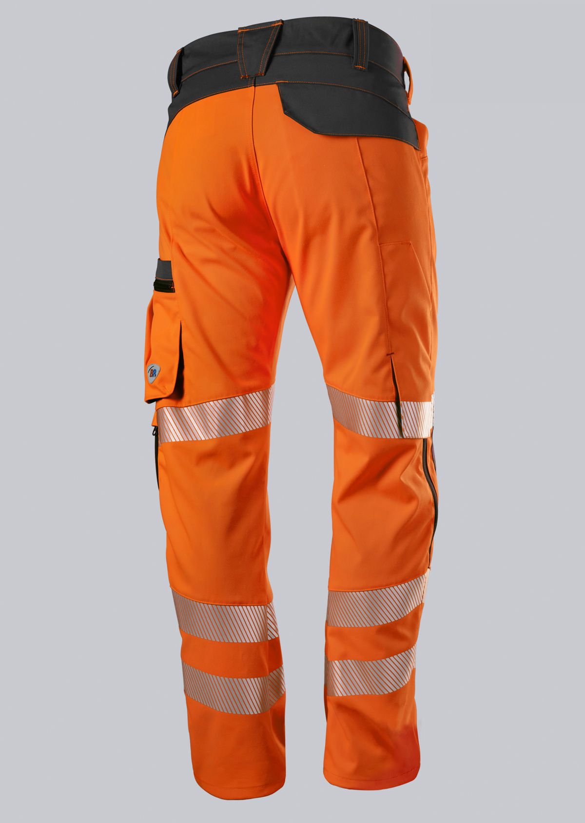 BP® Lightweight high-visibility stretch trousers, knee pockets