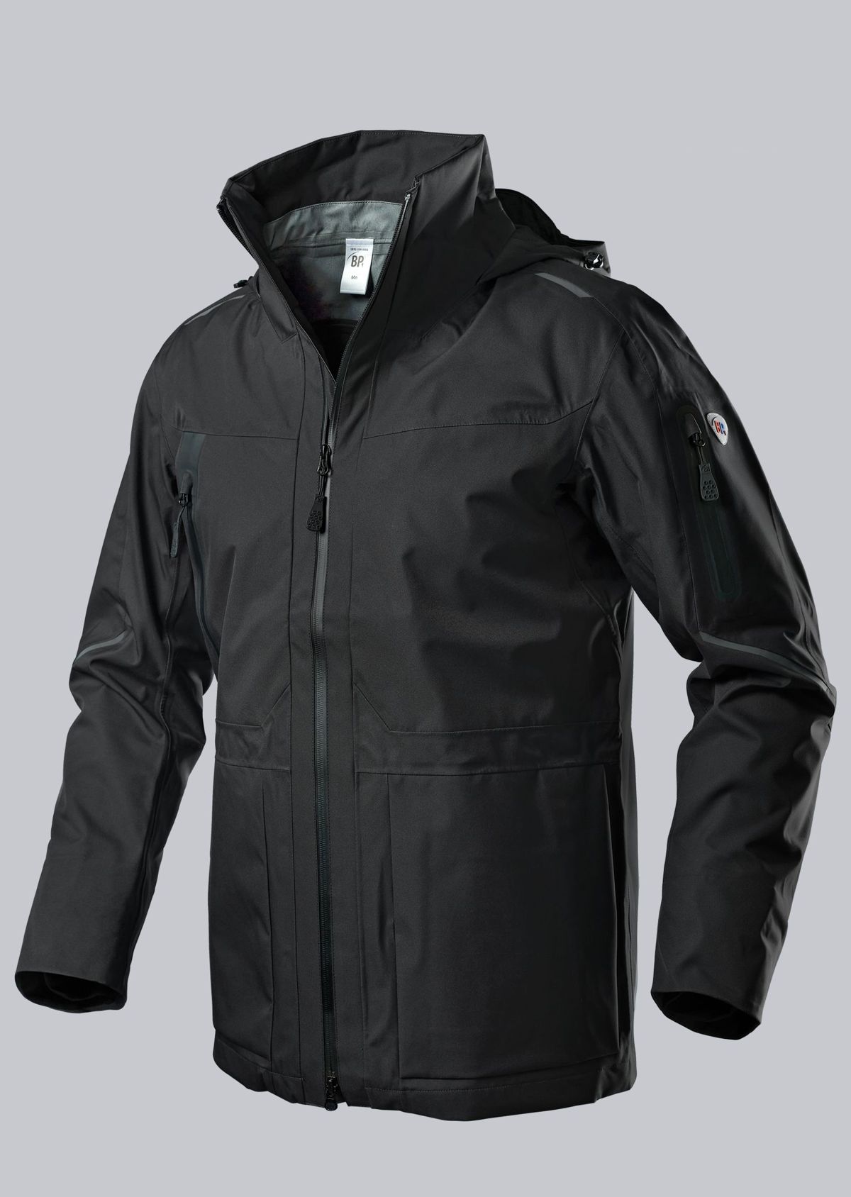 BP® Leichte Wetterschutz-Arbeitsjacke schwarz Cover Bild