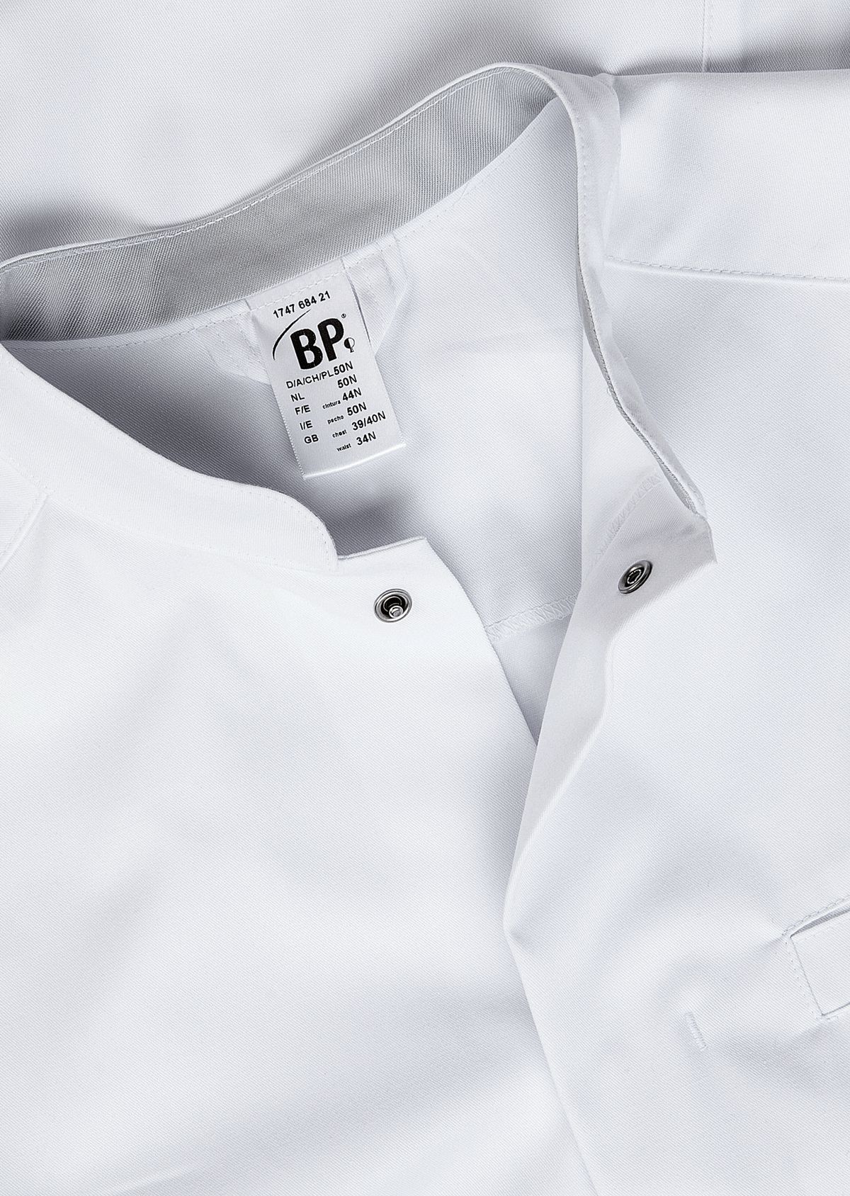 BP® Blouse de médecin stretch hommes blanc Thumbnail 3