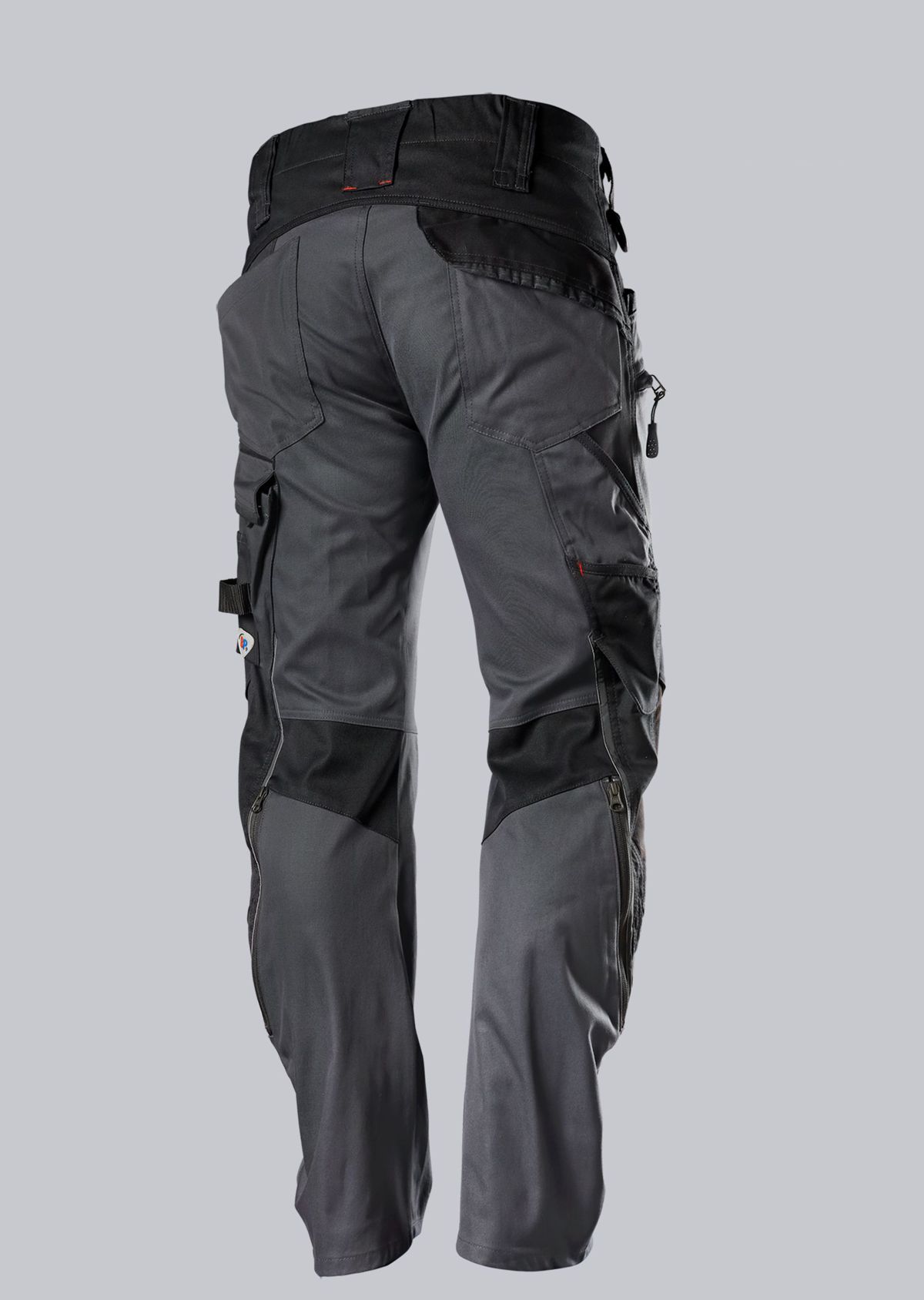 1825-032-5632 BP® Stretch-werkbroek met kniezakken antraciet/zwart Thumbnail 1