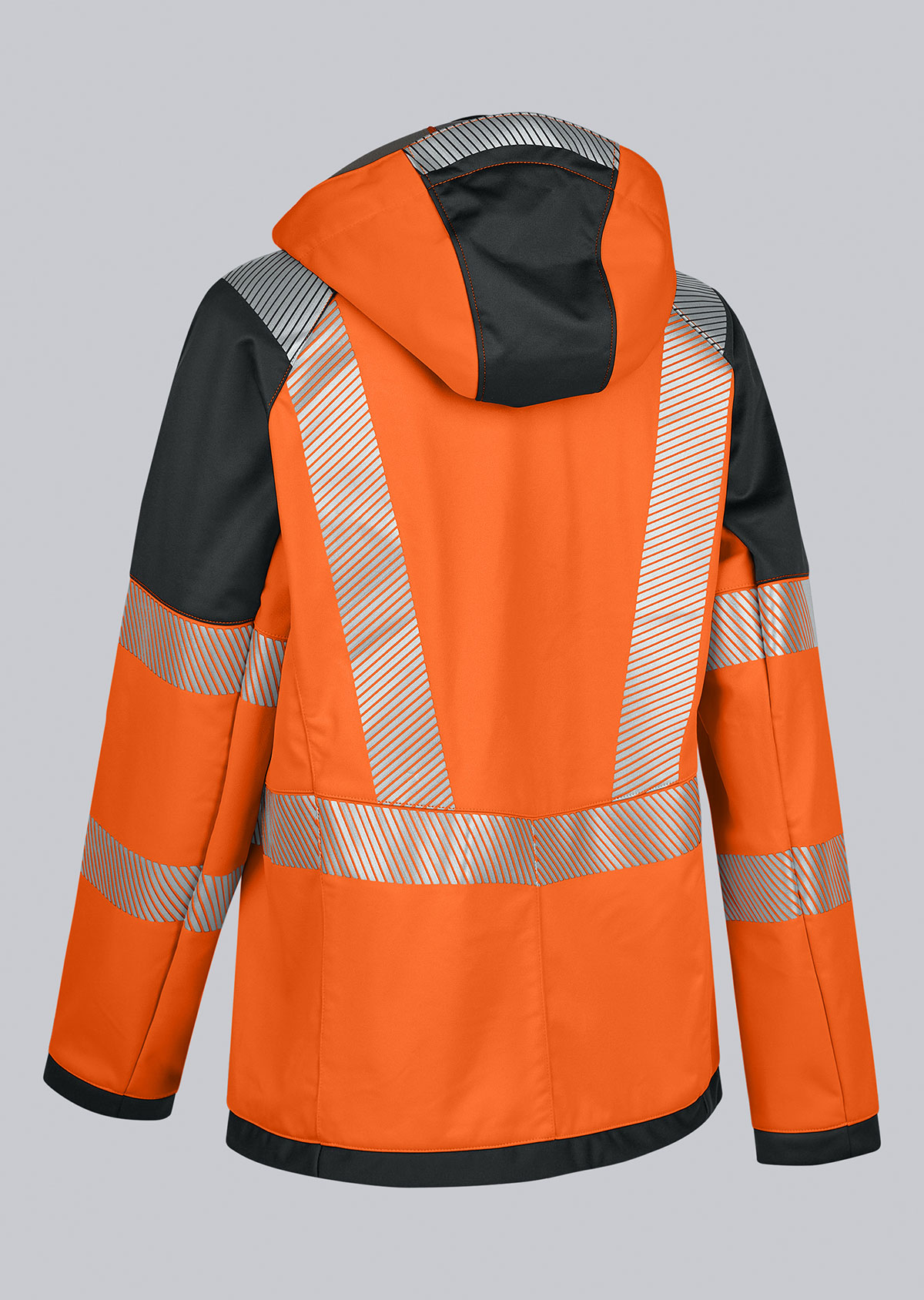 2035-941-6556 BP® Warnschutz-Stretch-Softshelljacke für Damen warnorange/anthrazit Thumbnail 3
