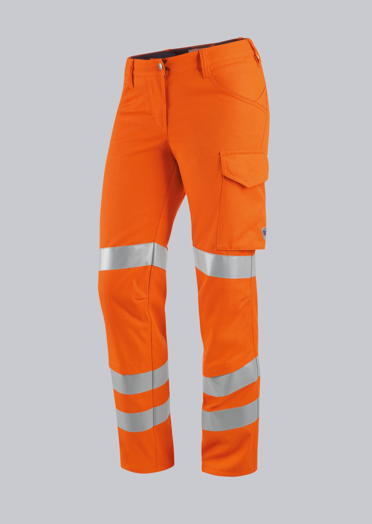 2018-845-85 BP® Broek met hoge zichtbaarheid en kniezakken voor dames signaaloranje Hoofdafbeelding