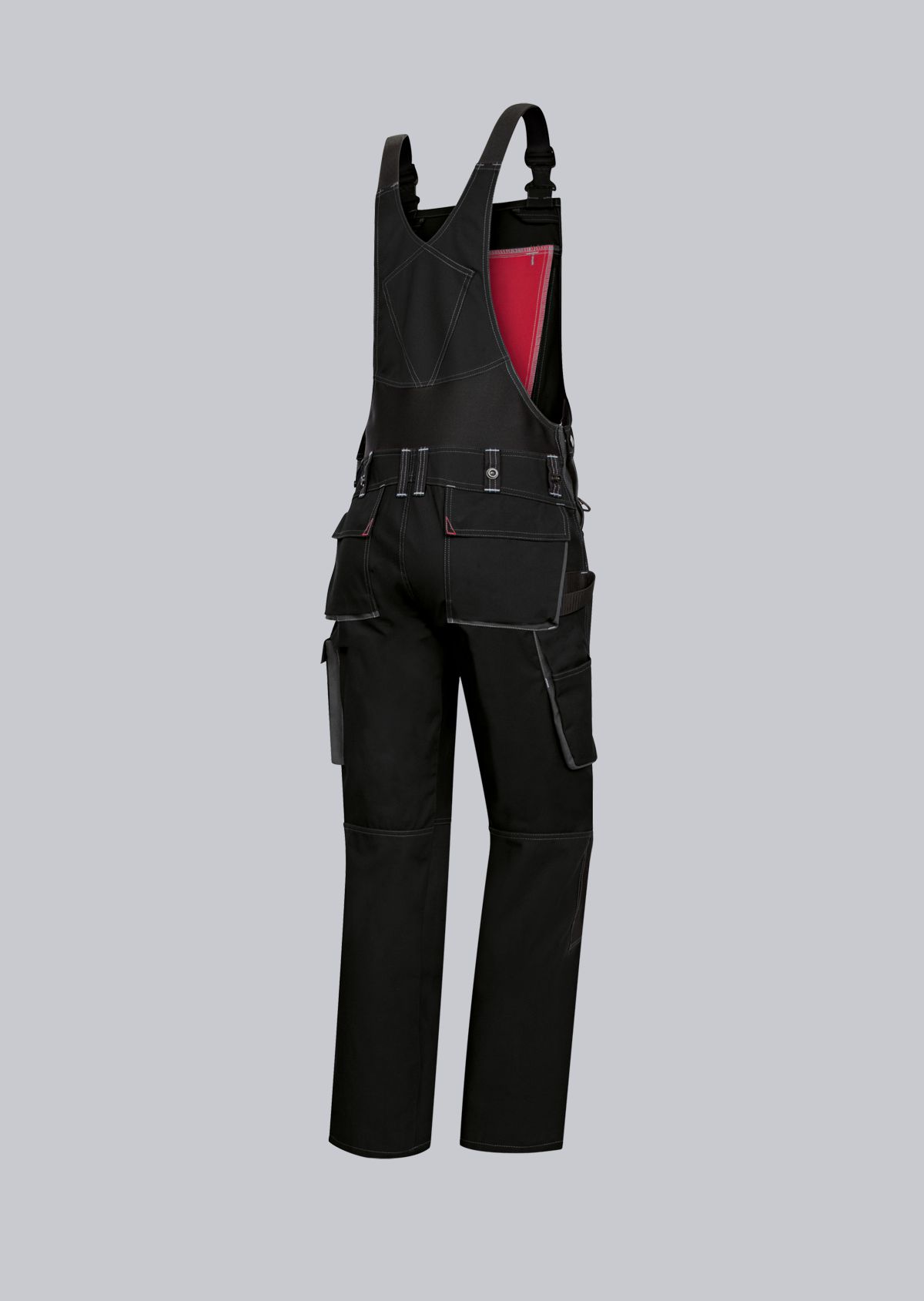 1802-720-32_BP® Komfort-Latzhose mit Kniepolstertaschen_schwarz_Bild 2