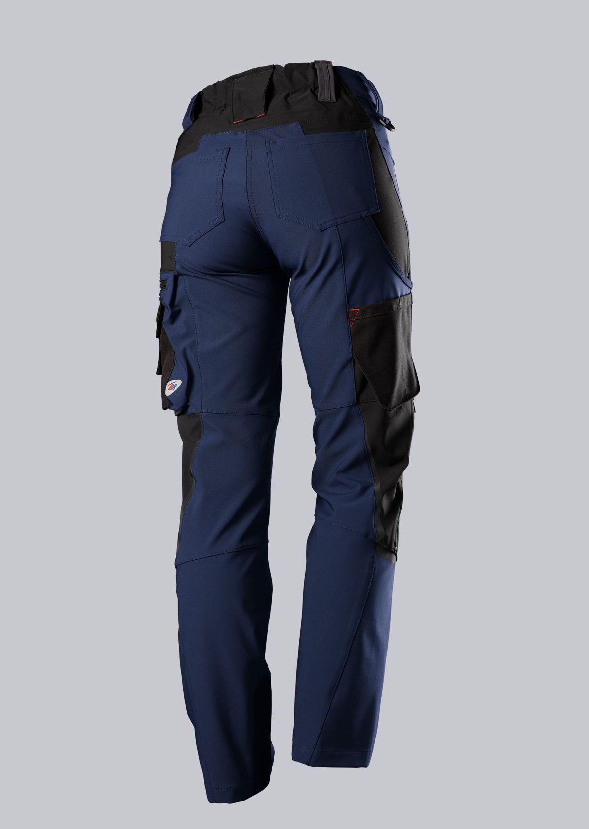 1862-620-1432 BP® Women’s super-stretch work trousers with knee pad pockets night blue/black Thumbnail 2