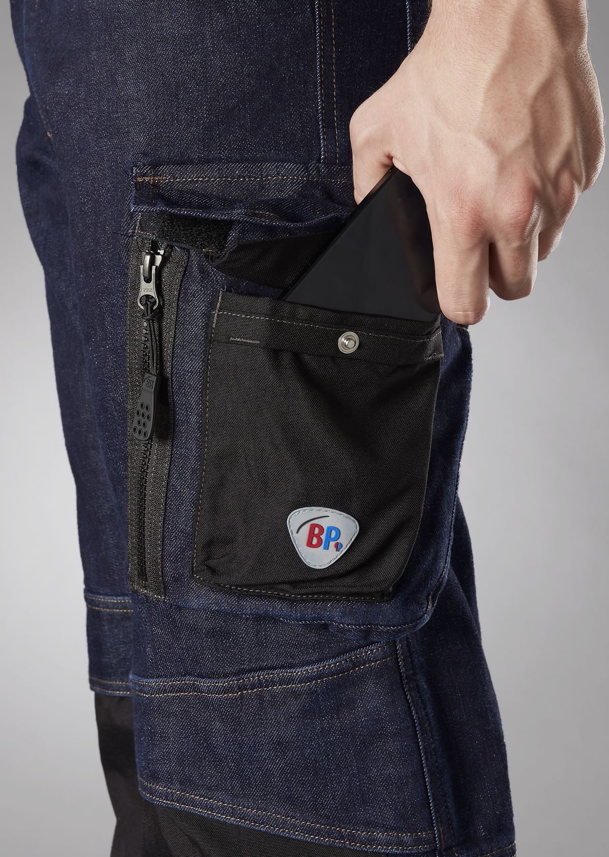 1972-031-0004_BP® Worker-Jeans mit Kniepolstertaschen_deep blue, stone_Bild 3