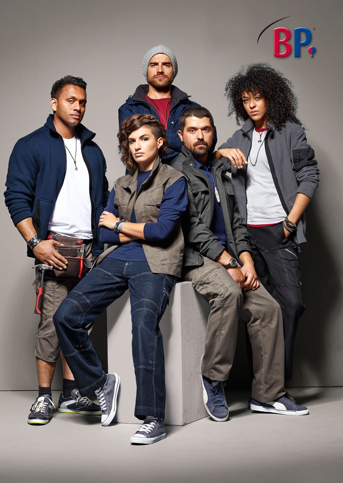 1888-038-04 BP® Work trousers deep blue, stone Thumbnail 3