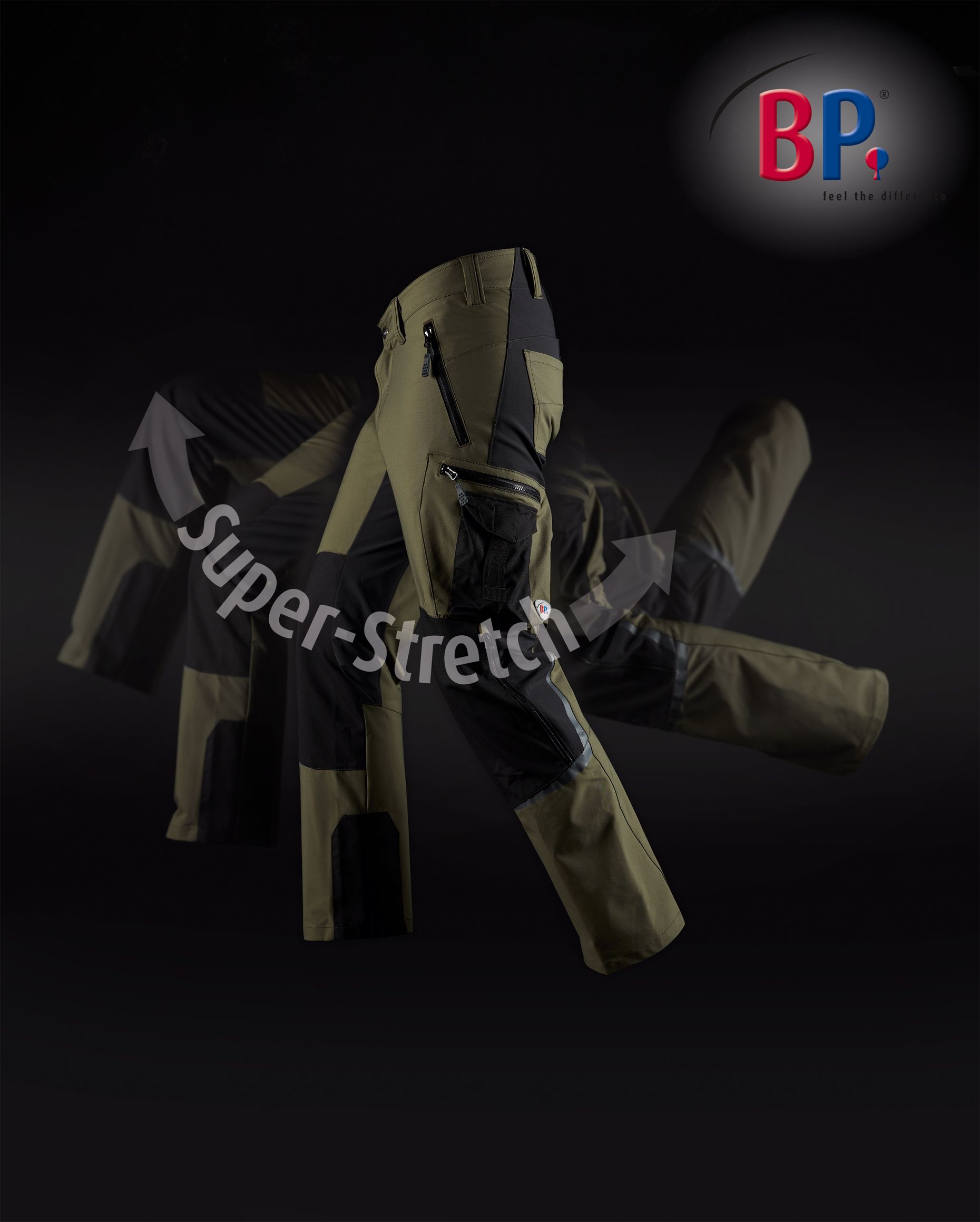 BP® Superstretch-werkbroek met kniezakken voor dames