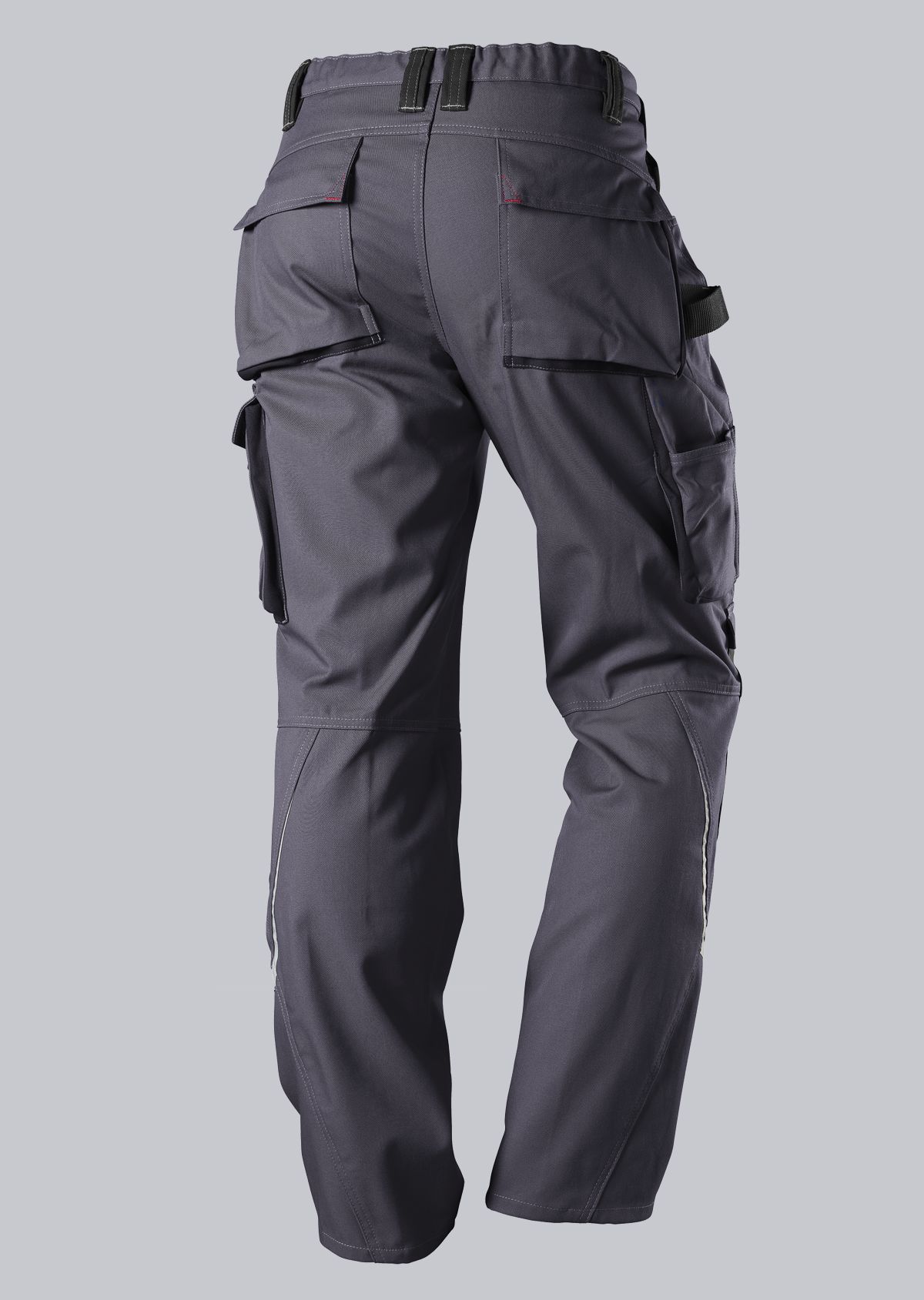 1803-720-5332_BP® Komfort-Arbeitshose mit Reflex und Kniepolstertaschen_dunkelgrau/schwarz_Bild 2