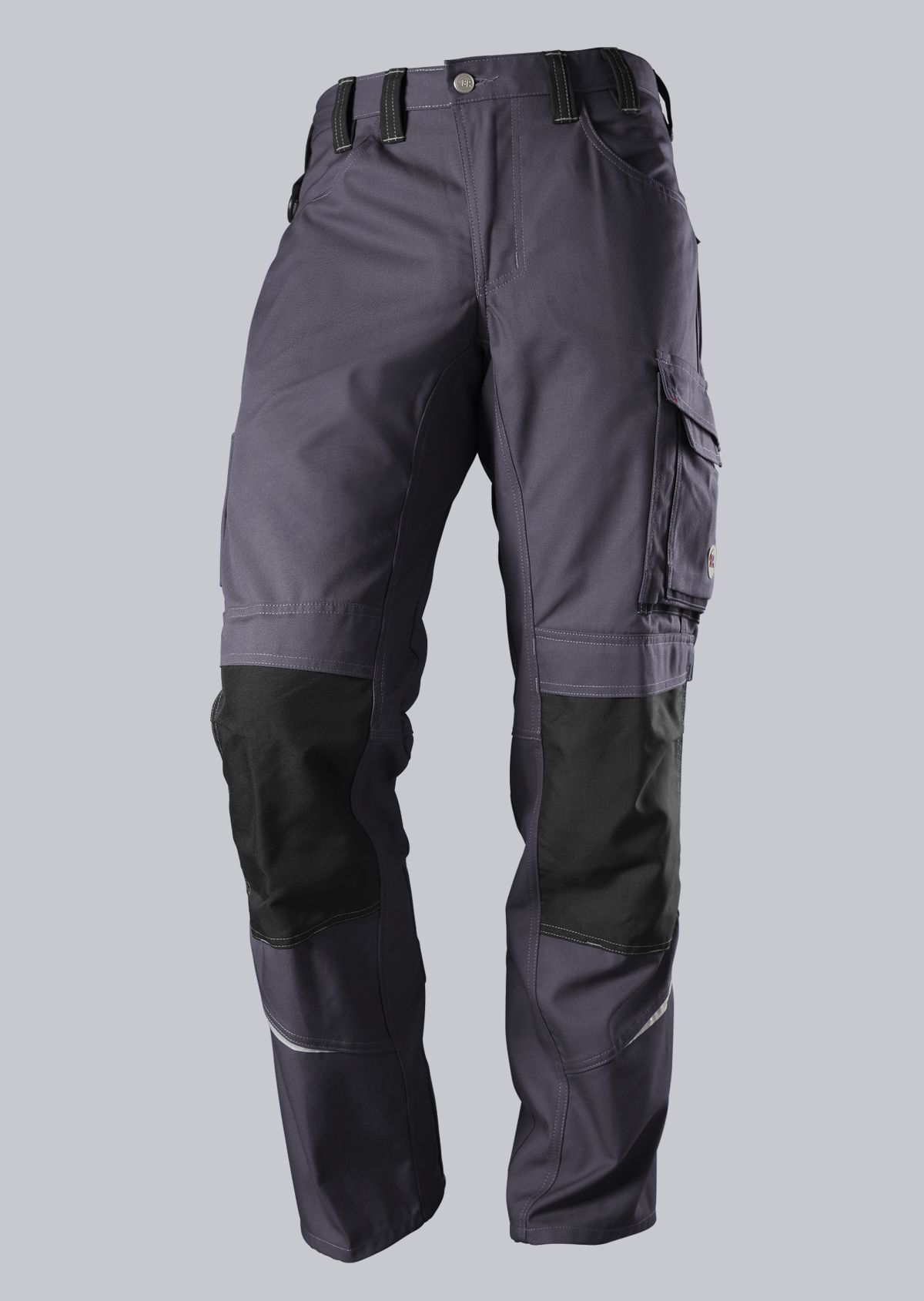 BP® Pantalon de travail confort avec réflecteurs et genouillères 1803-720-5332_BP® Pantalon de travail confort avec réflecteurs et genouillères_gris foncé/noir_Cover image