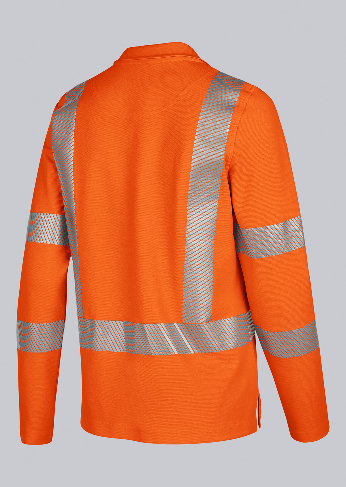 BP® Polo manches longues à haute visibilité femmes orange haute visibilité Thumbnail 2