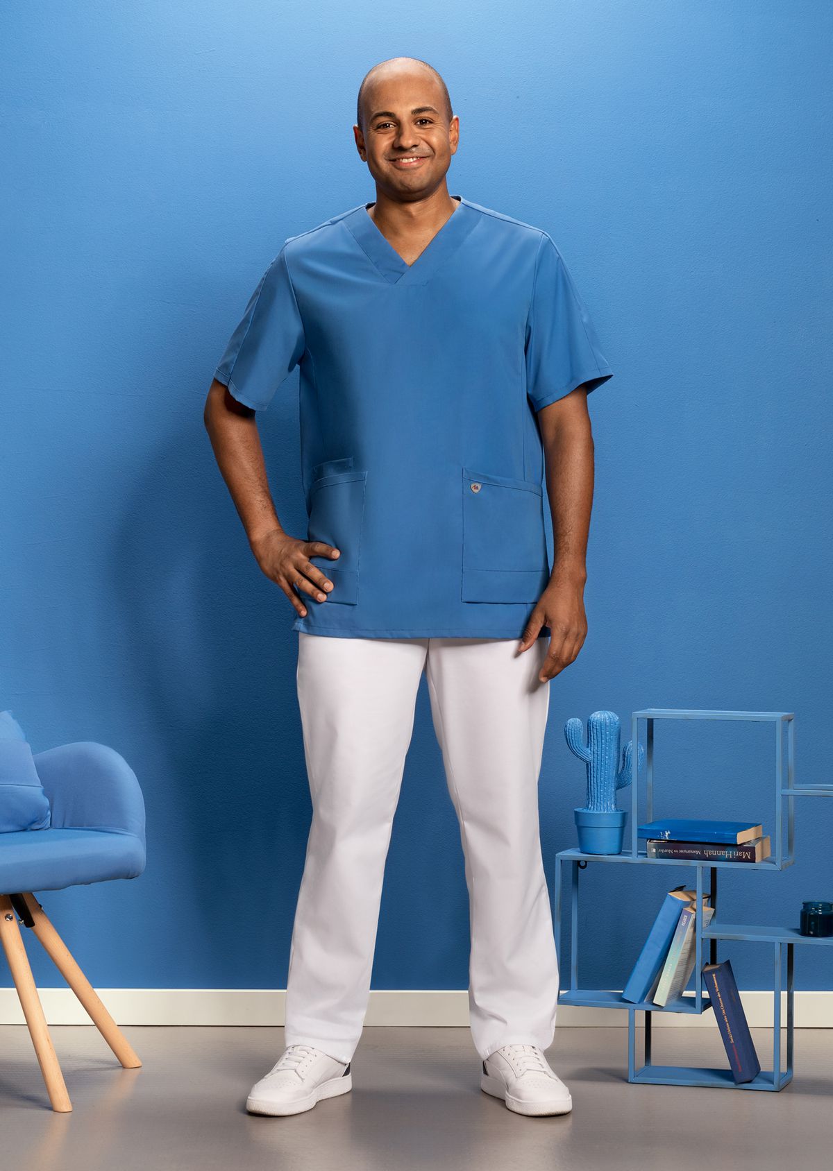 1763-241-0116 BP® Leichter Schlupfkasack für Sie & Ihn azurblau Thumbnail 2