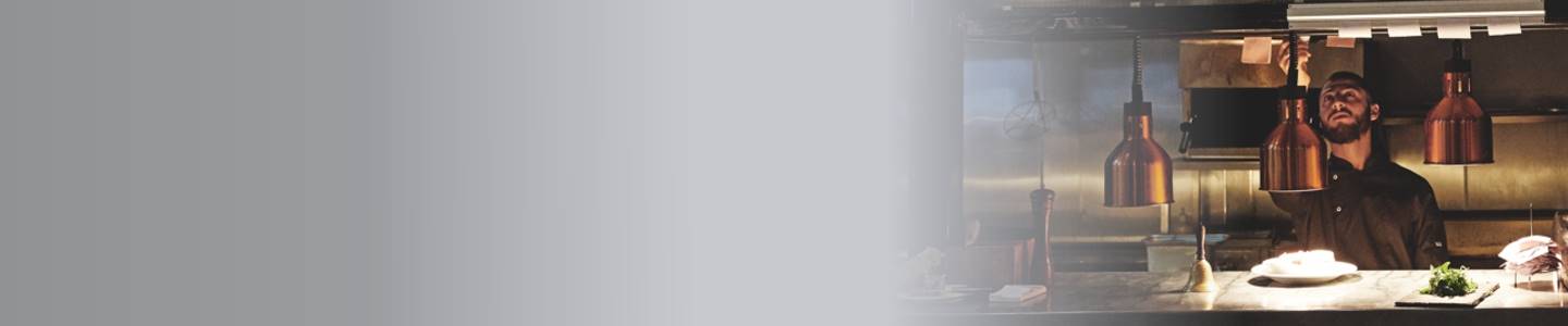 Banner with chef in BP® catering clothing.