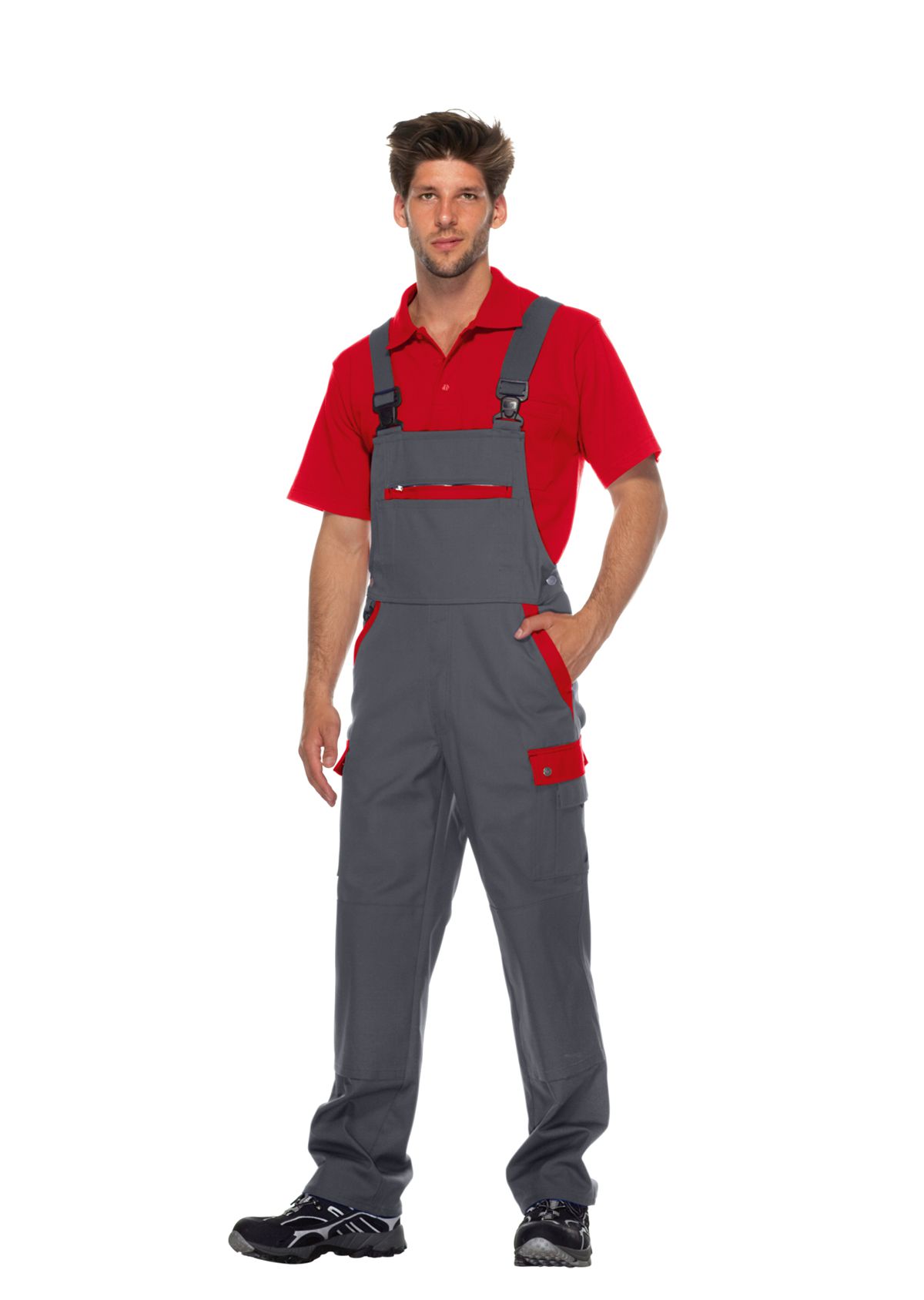 1844-720-53_BP® Comfort-cargo-tuinbroek met kniezakken_donkergrijs/rood_afbeelding 3
