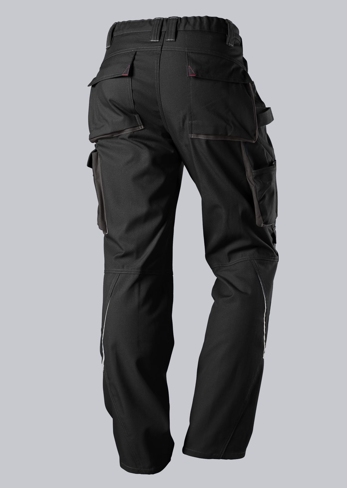 1803-720-32_BP® Comfort work trousers with reflectors and knee pad pockets_black_Image 2