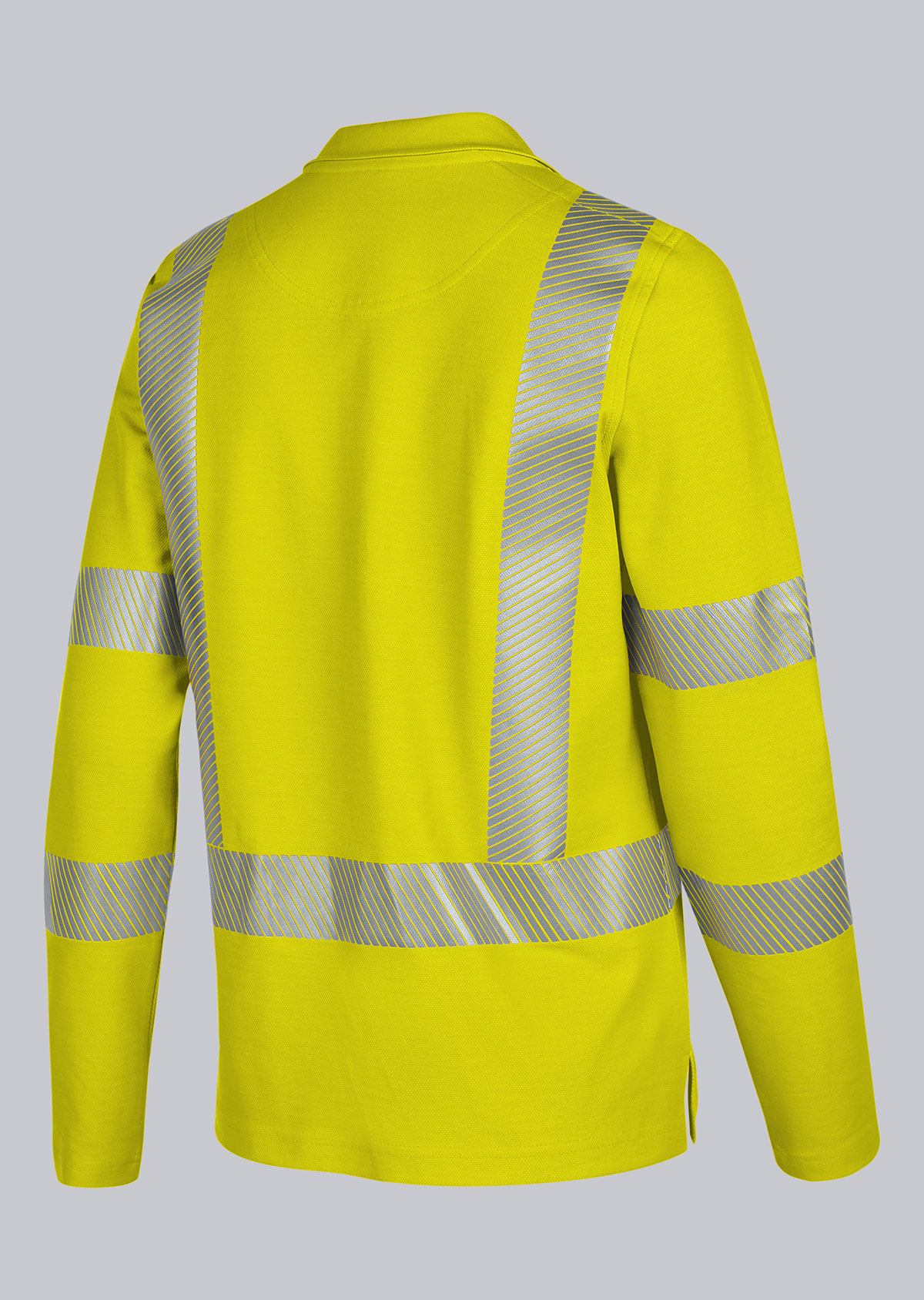 BP® Warnschutz-Langarmpoloshirt für Damen warngelb Thumbnail 2