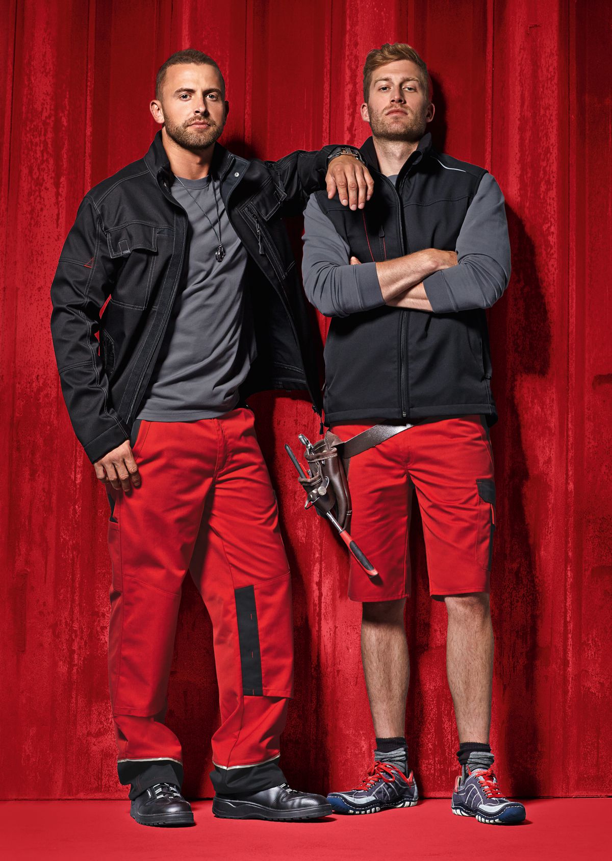 1609-559-81_BP® Work trousers with concealed buttons, knee pad pockets_red/black_Image 3