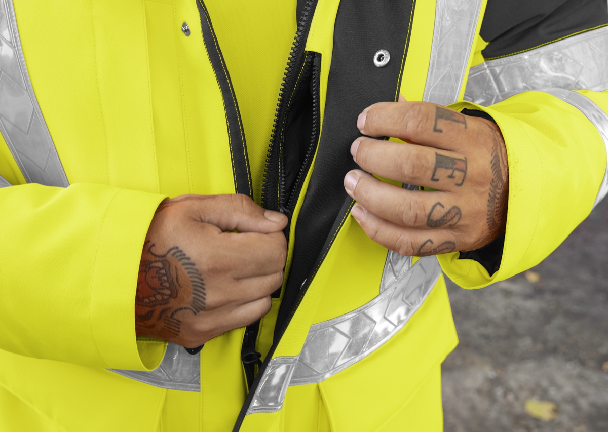 BP® Warnschutz-Winterjacke warngelb/anthrazit Thumbnail 4