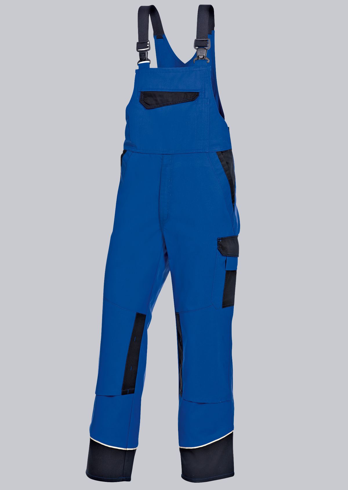 1608-559-13 BP® Tuinbroek met blinde knopen en kniezakken koningsblauw/zwart Hoofdafbeelding