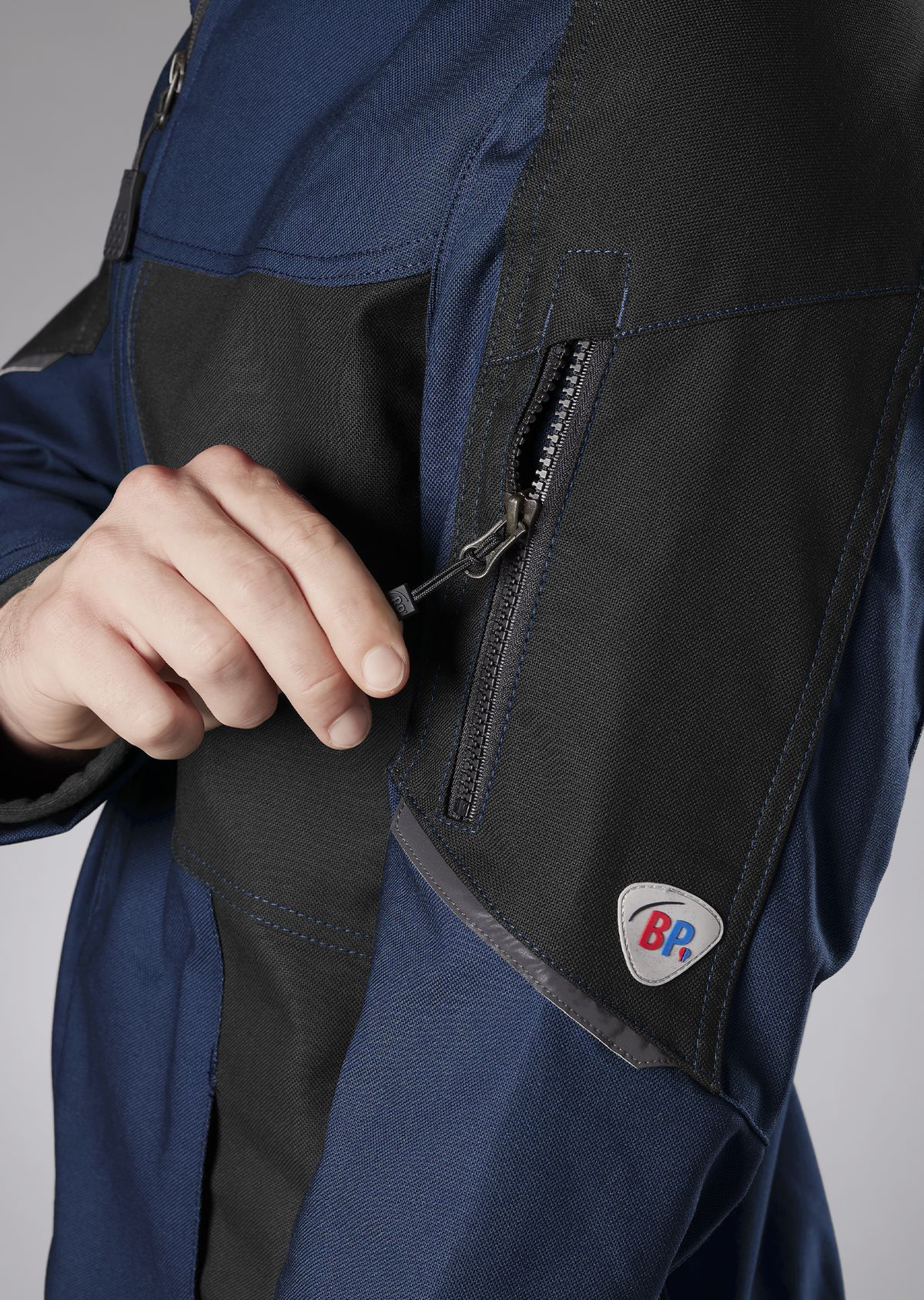 1822-565-1432 BP® Robuste Arbeitsjacke nachtblau/schwarz Thumbnail 2