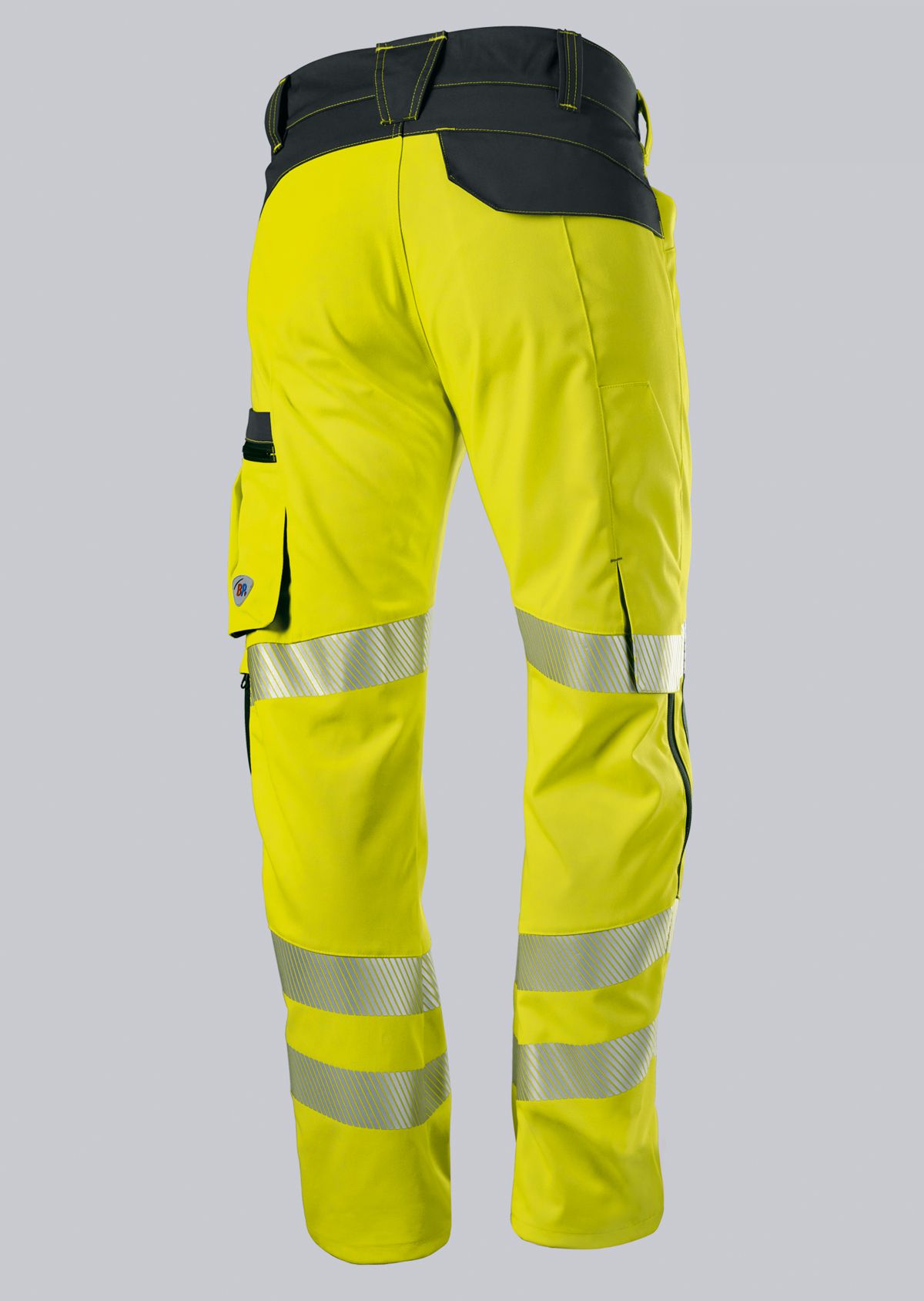 2043-847-6656_BP® Leichte Warnschutz-Stretch-Hose mit Knietaschen_warngelb/anthrazit_Bild 2