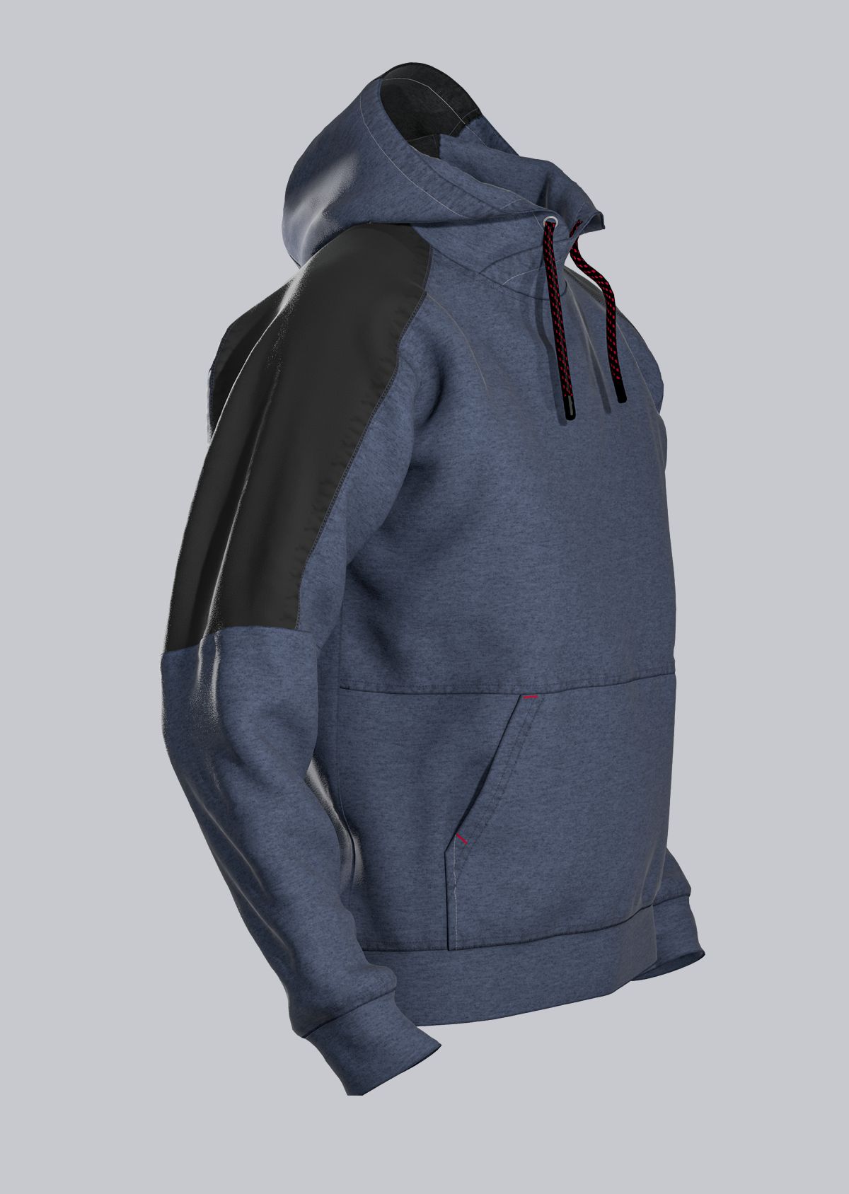 BP® Hoodie nachtblau/schwarz Thumbnail 3