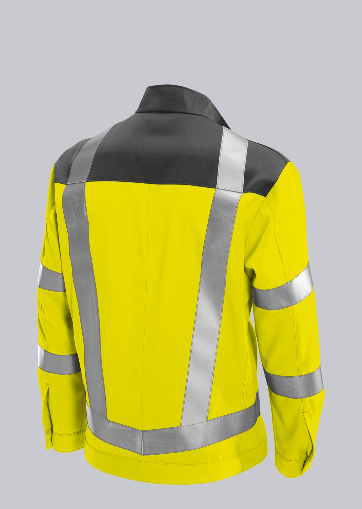 2212-840-8653 BP® Multinorm-jack met hoge zichtbaarheid APC1 signaalgeel/donkergrijs Thumbnail 1