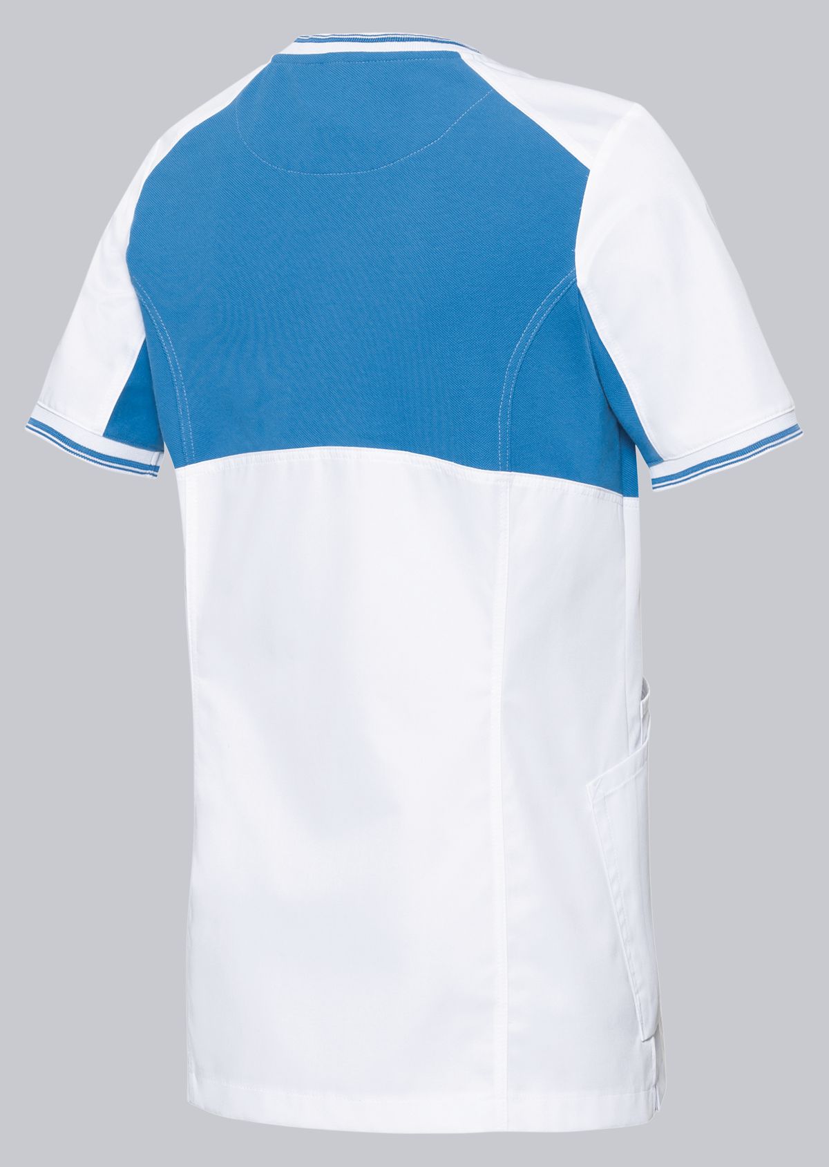 1761-435-2106 BP® Tunique confort femmes blanc/bleu azur Thumbnail 1