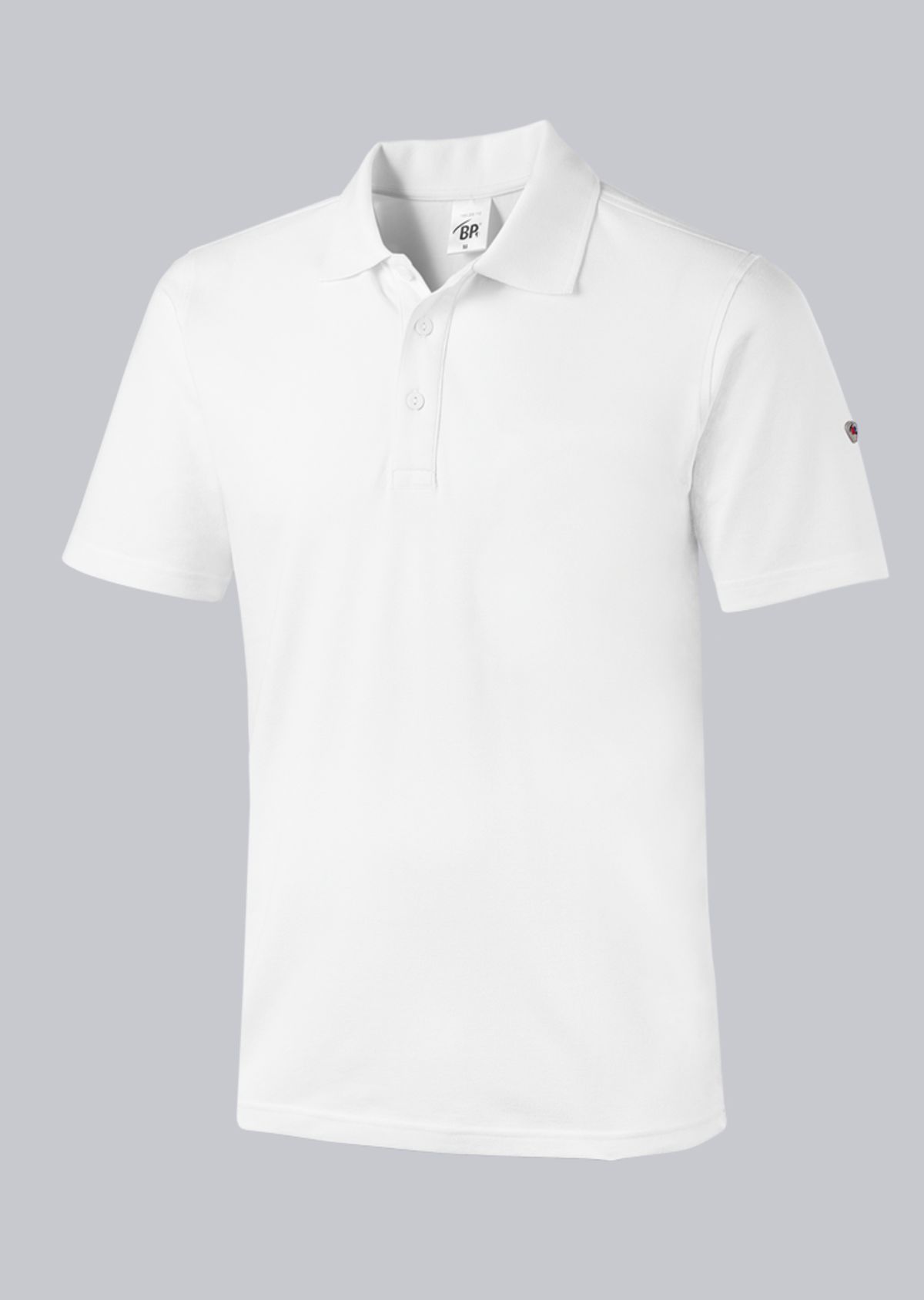 BP® Polo unisexe blanc Photo principale