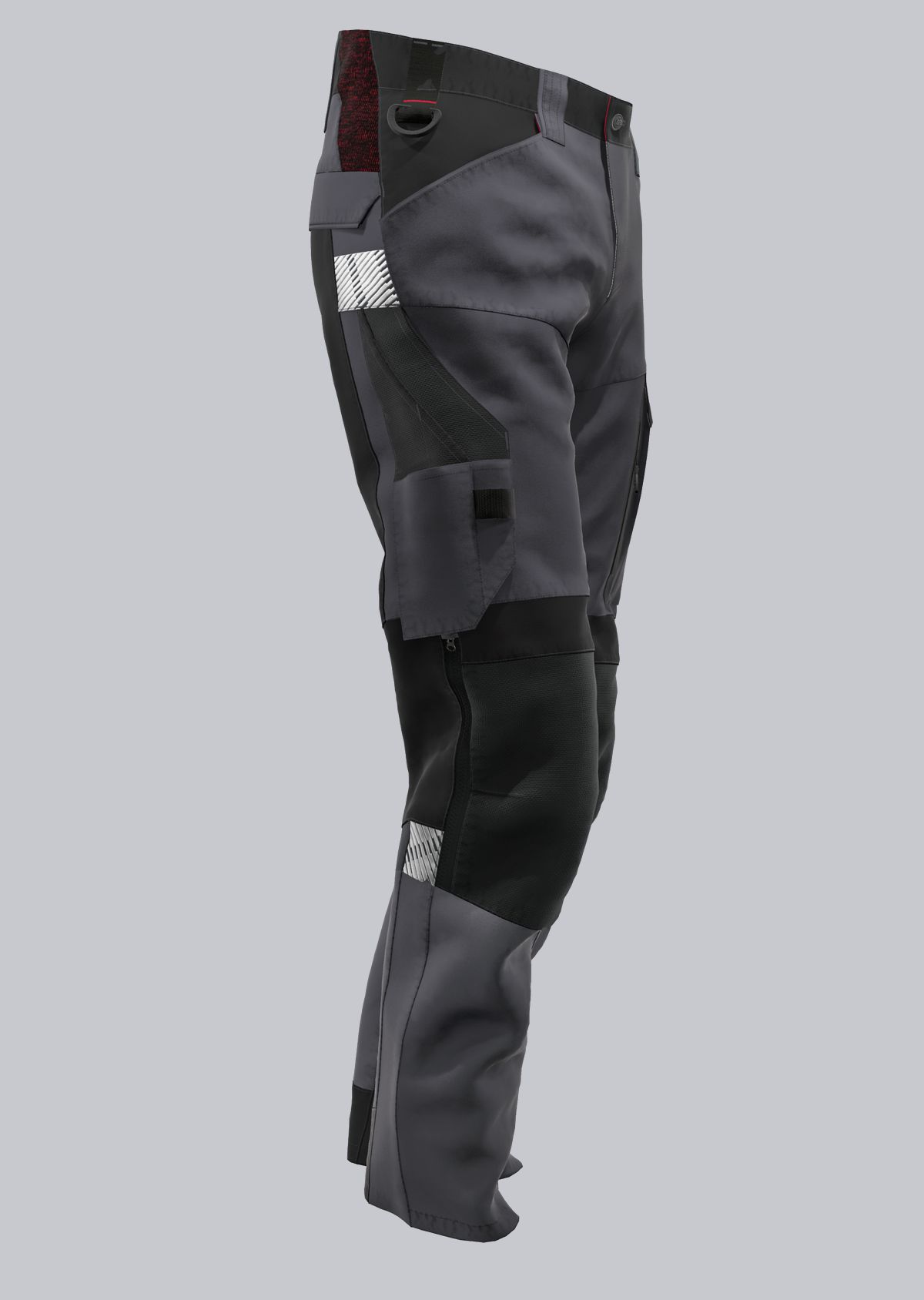 BP® Pantalon de travail hybride robuste avec genouillères anthracite/noir Thumbnail 3