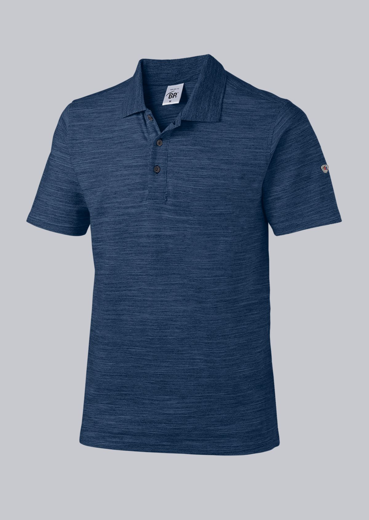 1712-232-110 BP® Poloshirt voor haar & hem space blauw Hoofdafbeelding