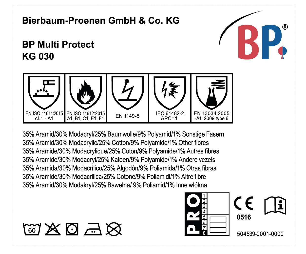 Einnähetiketten BP Zeichenfläche