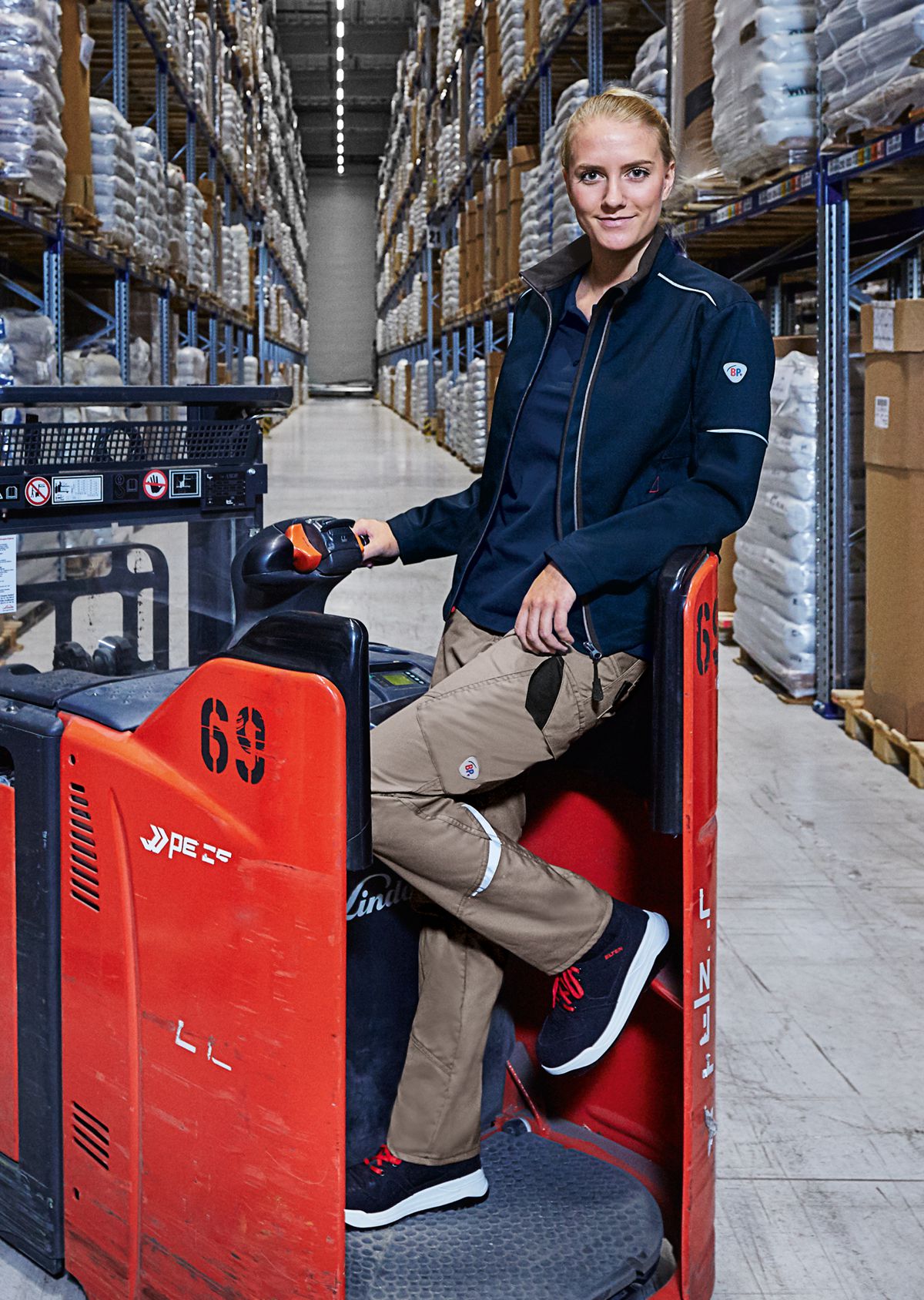 BP® Lichte, slanke werkbroek voor dames walnoot Thumbnail 2