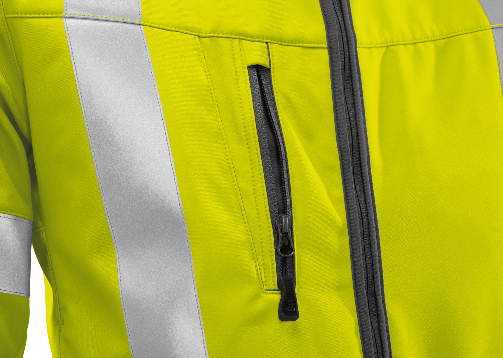 BP® High-visibility soft-shell jacket