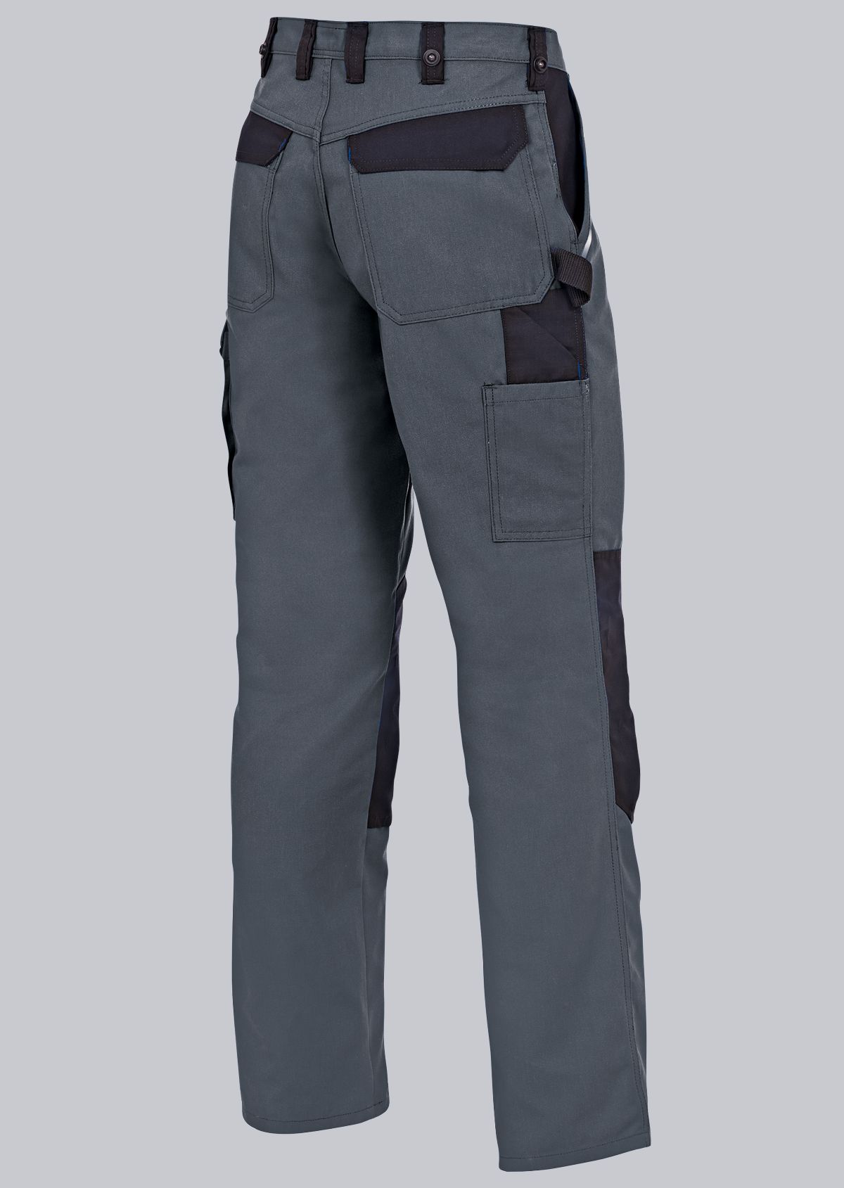 BP® Pantalon de travail gris moyen/noir Thumbnail 1