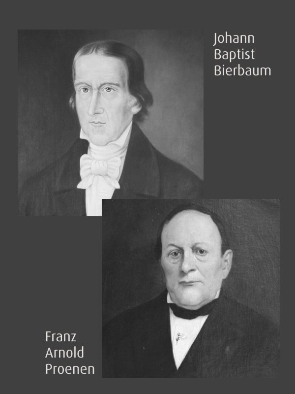Porträts von Franz Arnold Proenen und Johann baptist Bierbaum