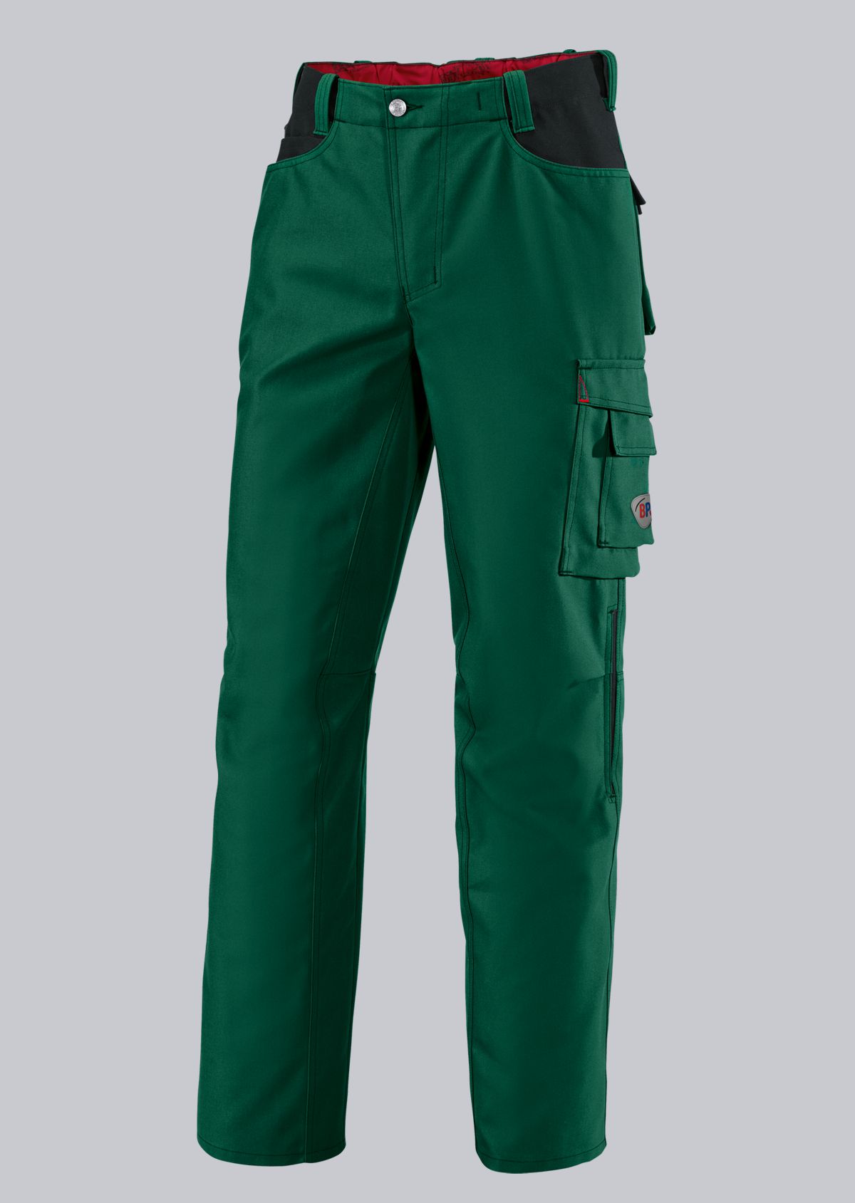 BP® Strapazierfähige Arbeitshose mittelgrün/schwarz Cover Bild