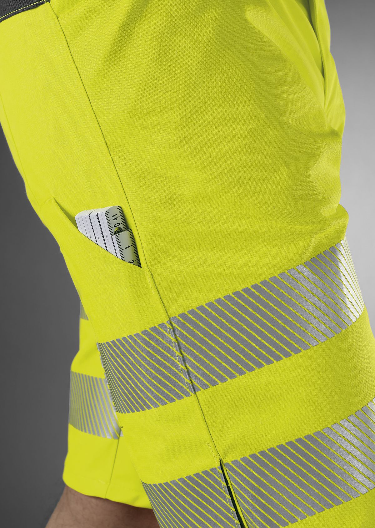 2045-847-6656_BP® Leichte Warnschutz-Stretch-Shorts_warngelb/anthrazit_Bild 5