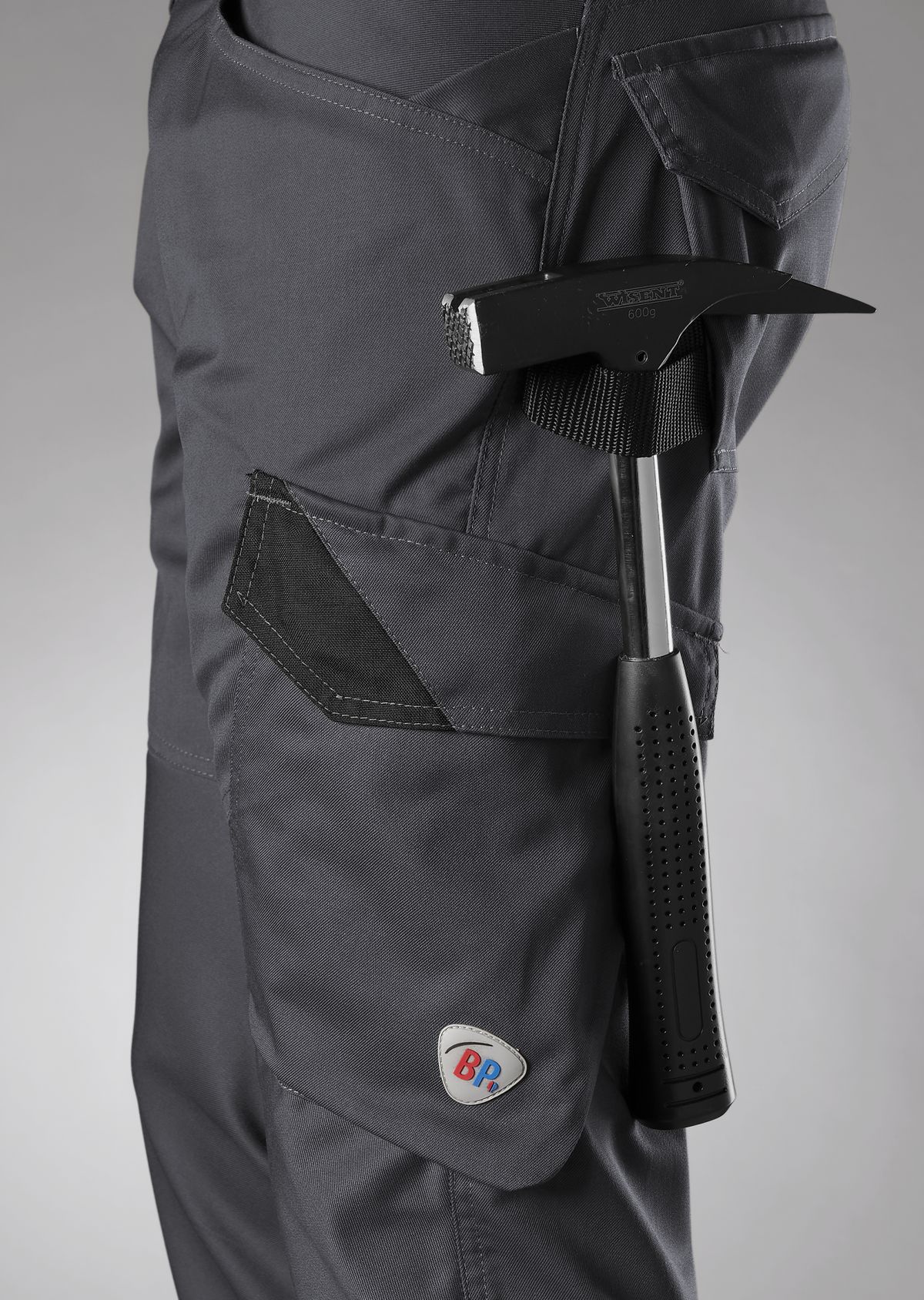 1980-570-56 BP® Lightweight slim work trousers anthracite Thumbnail 3