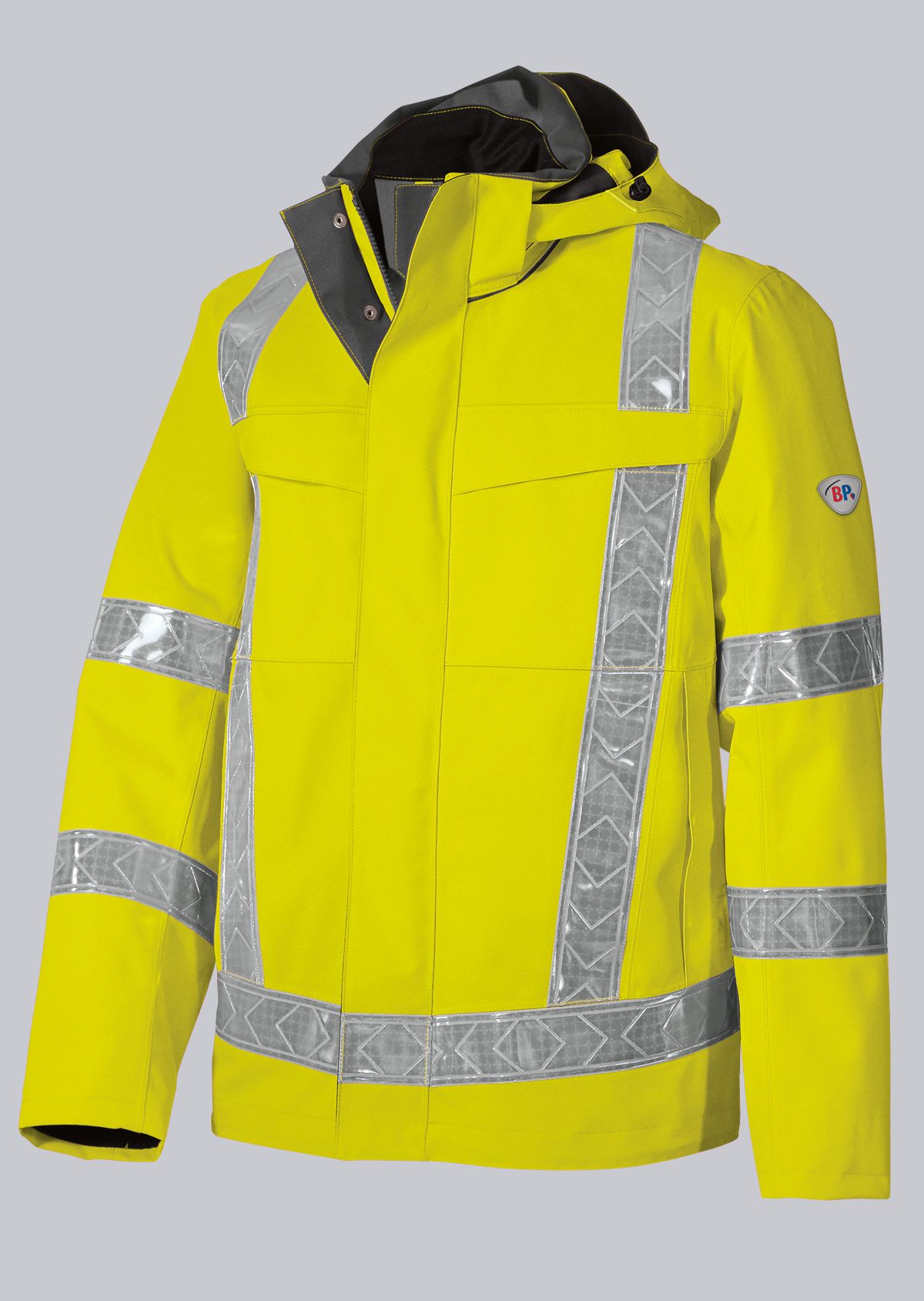 2030-880-86 BP® Wind- en waterdichte jack met hoge zichtbaarheid signaalgeel Hoofdafbeelding