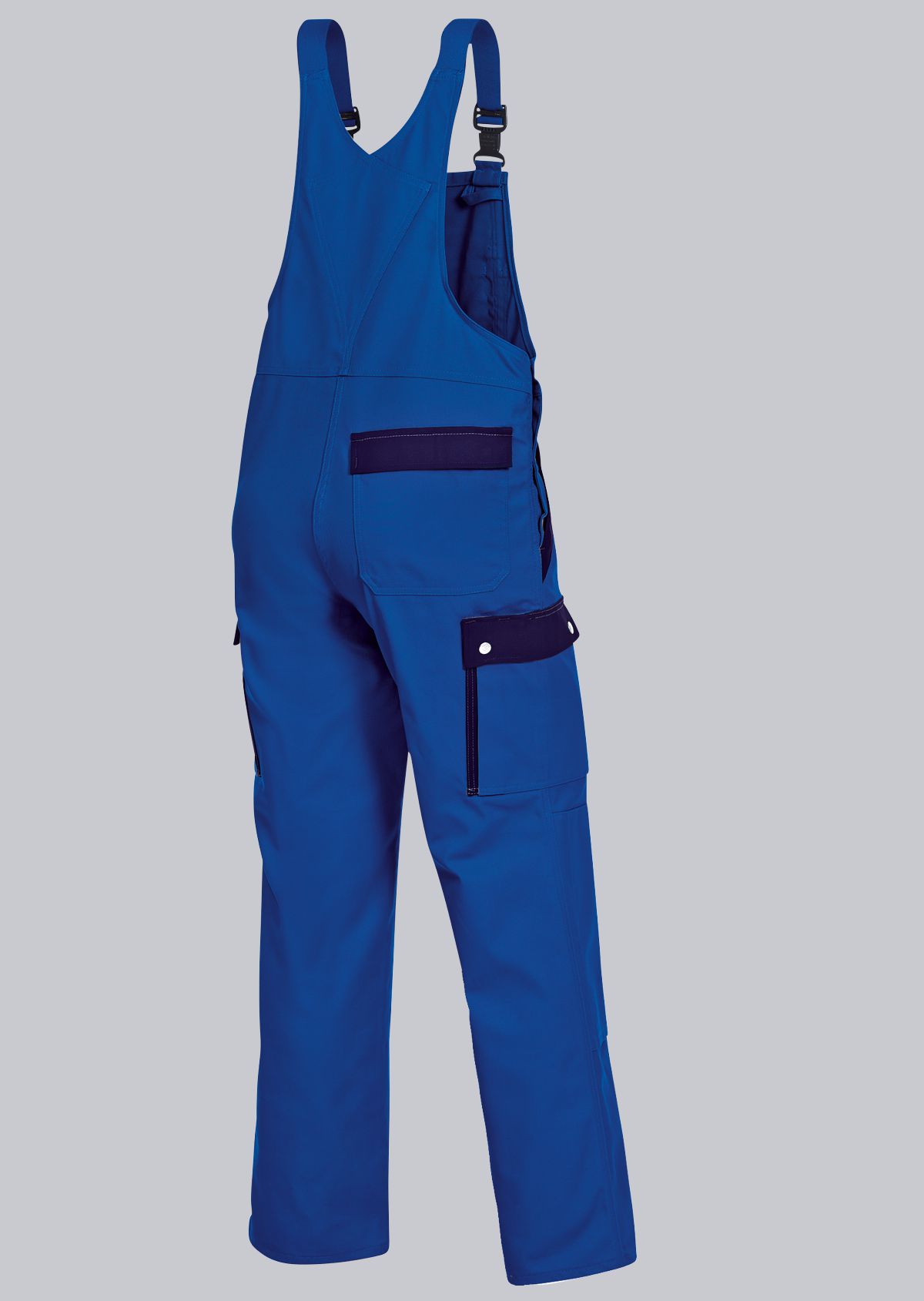 1844-720-113_BP® Comfort cargo bib & brace with knee pad pockets_royal blue/dark blue_Image 2