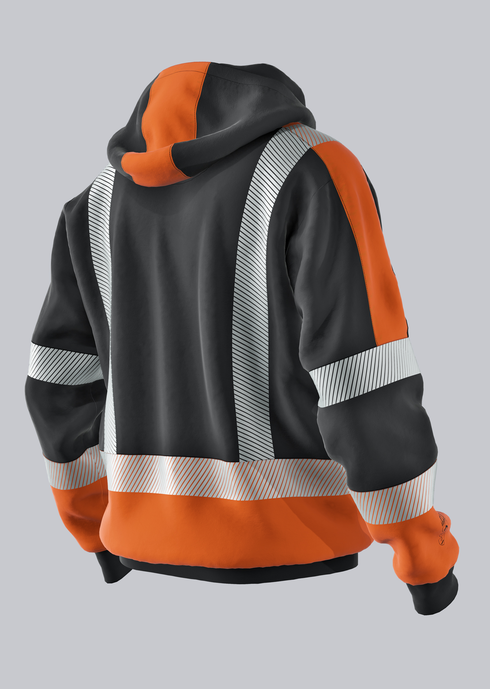 2226-629-5665_BP® Multinorm-Hoodie APC1_anthrazit/warnorange_Bild 2