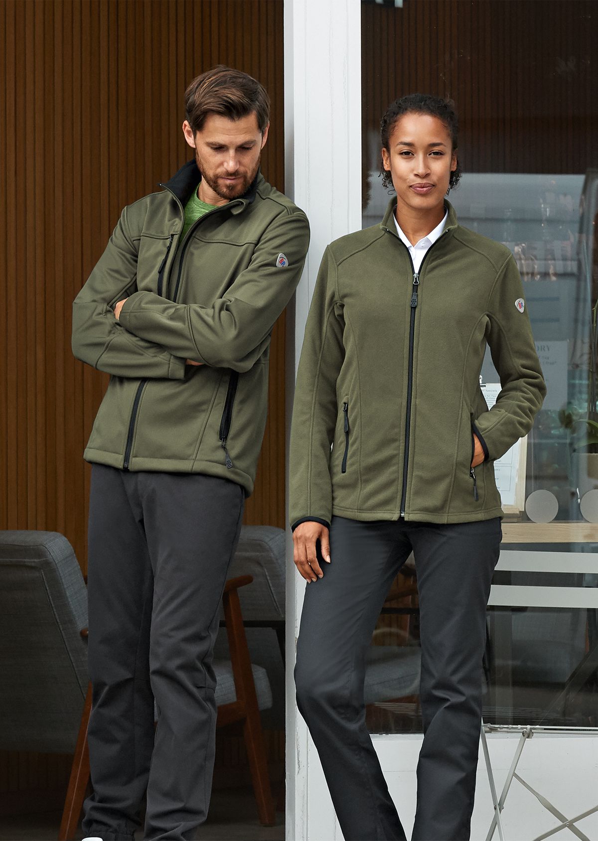 1696-571-73 BP® Softshell jack olijf Thumbnail 2