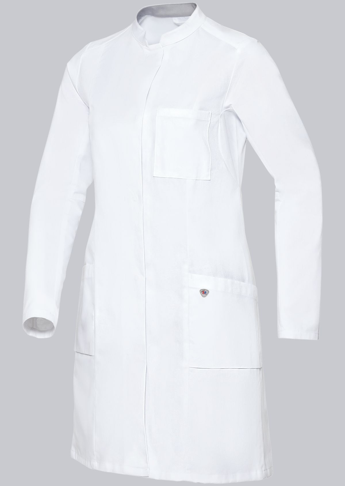 1752-130-0021 BP® Katoenen zorgjas voor dames wit Hoofdafbeelding