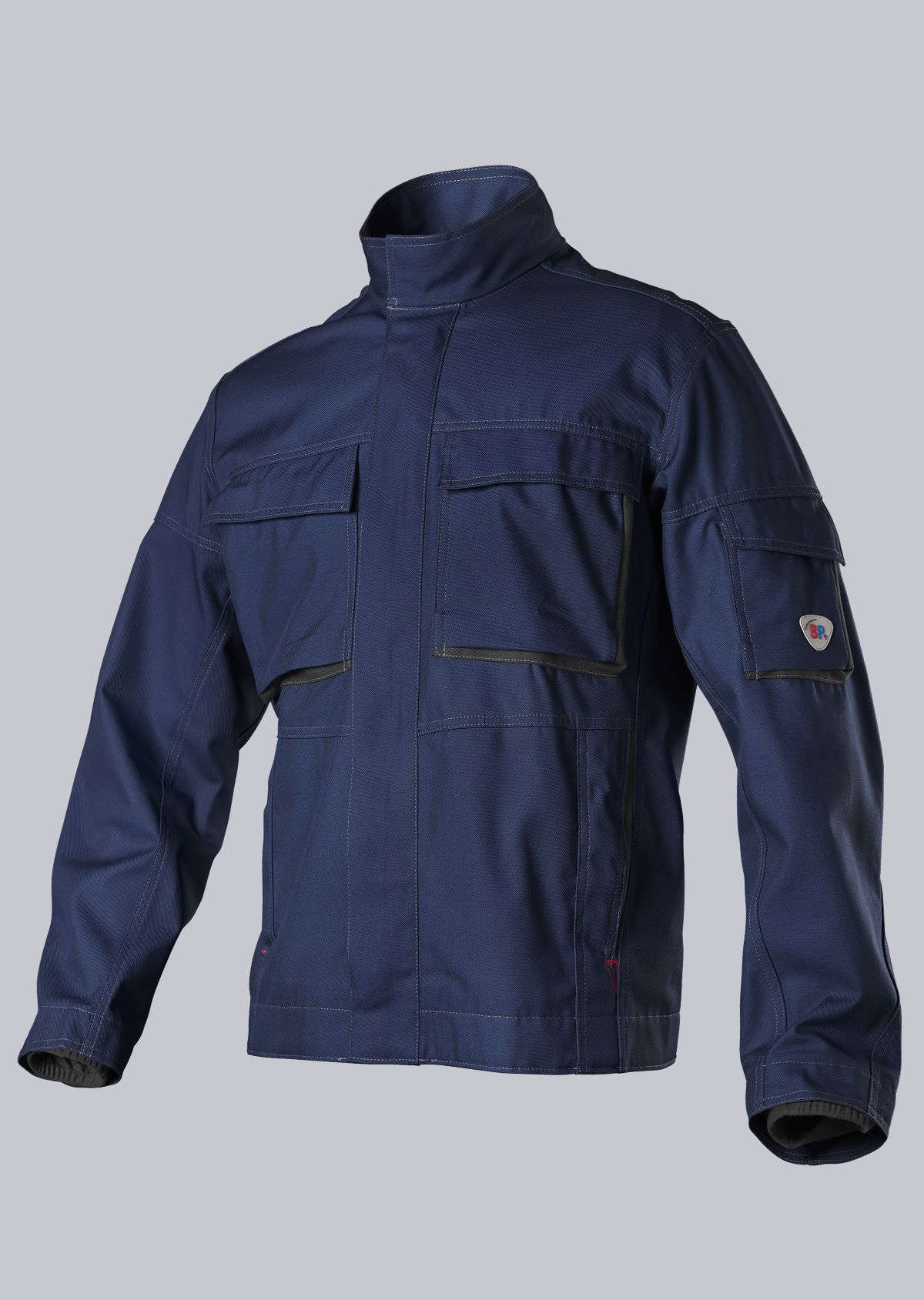 BP® Comfort-werkjack met stretch inzetstukken nachtblauw/antraciet Hoofdafbeelding