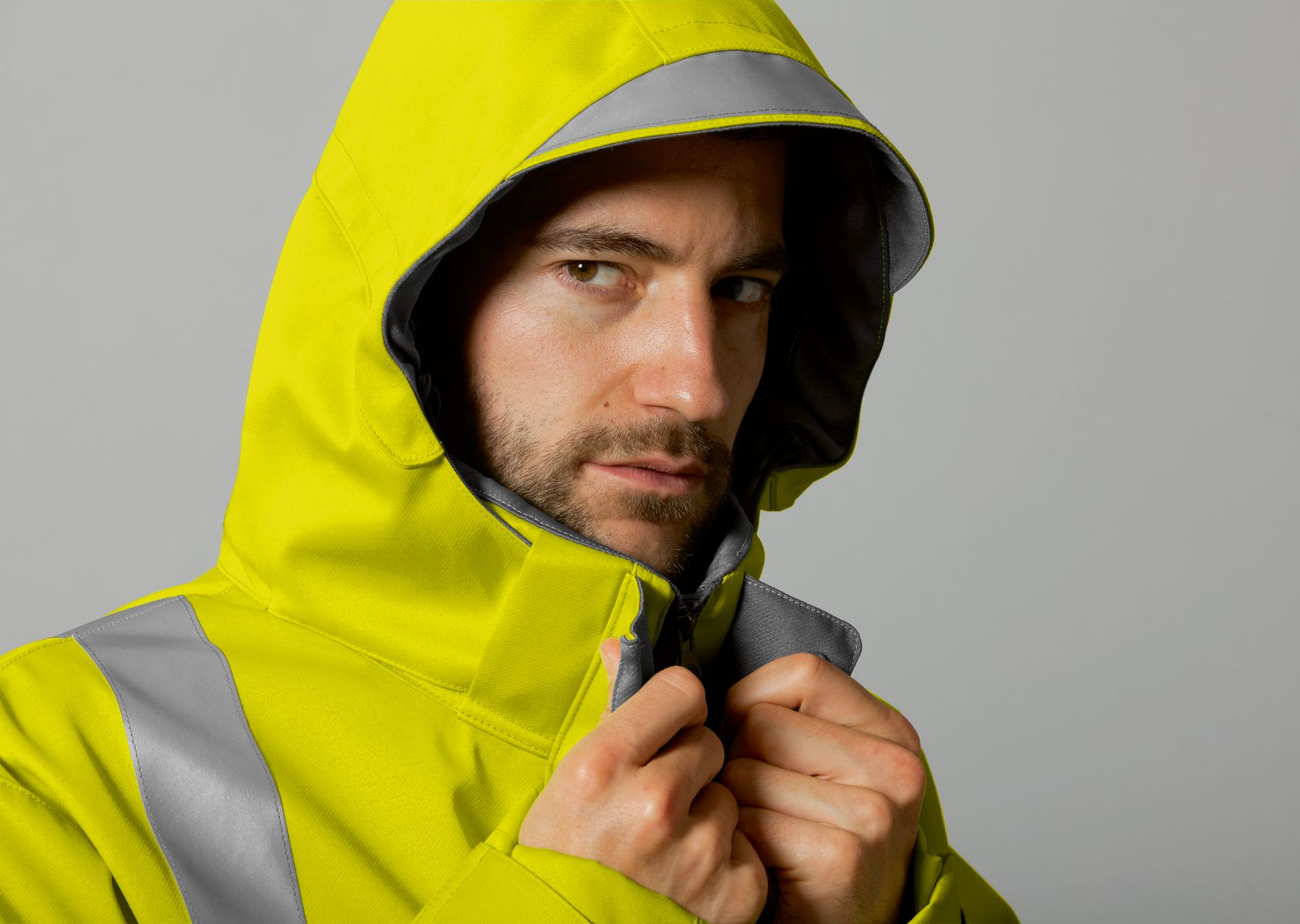 2230-881-86 BP® Multi-standard high visibility APC2 weatherproof jacket warning yellow Thumbnail 2